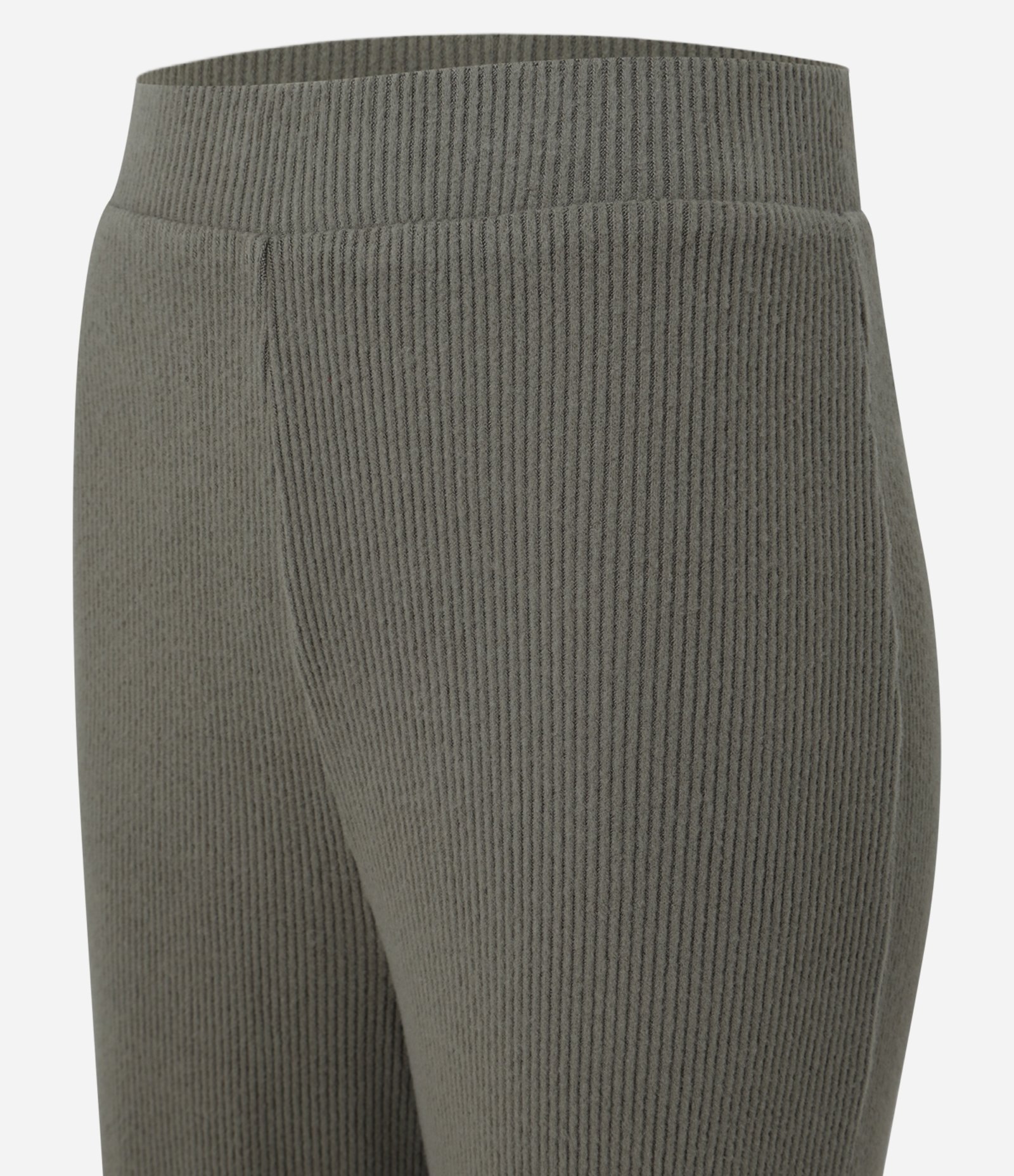 Calça Reta Texturizada com cós Fixo e Malha Quentinha Verde 6