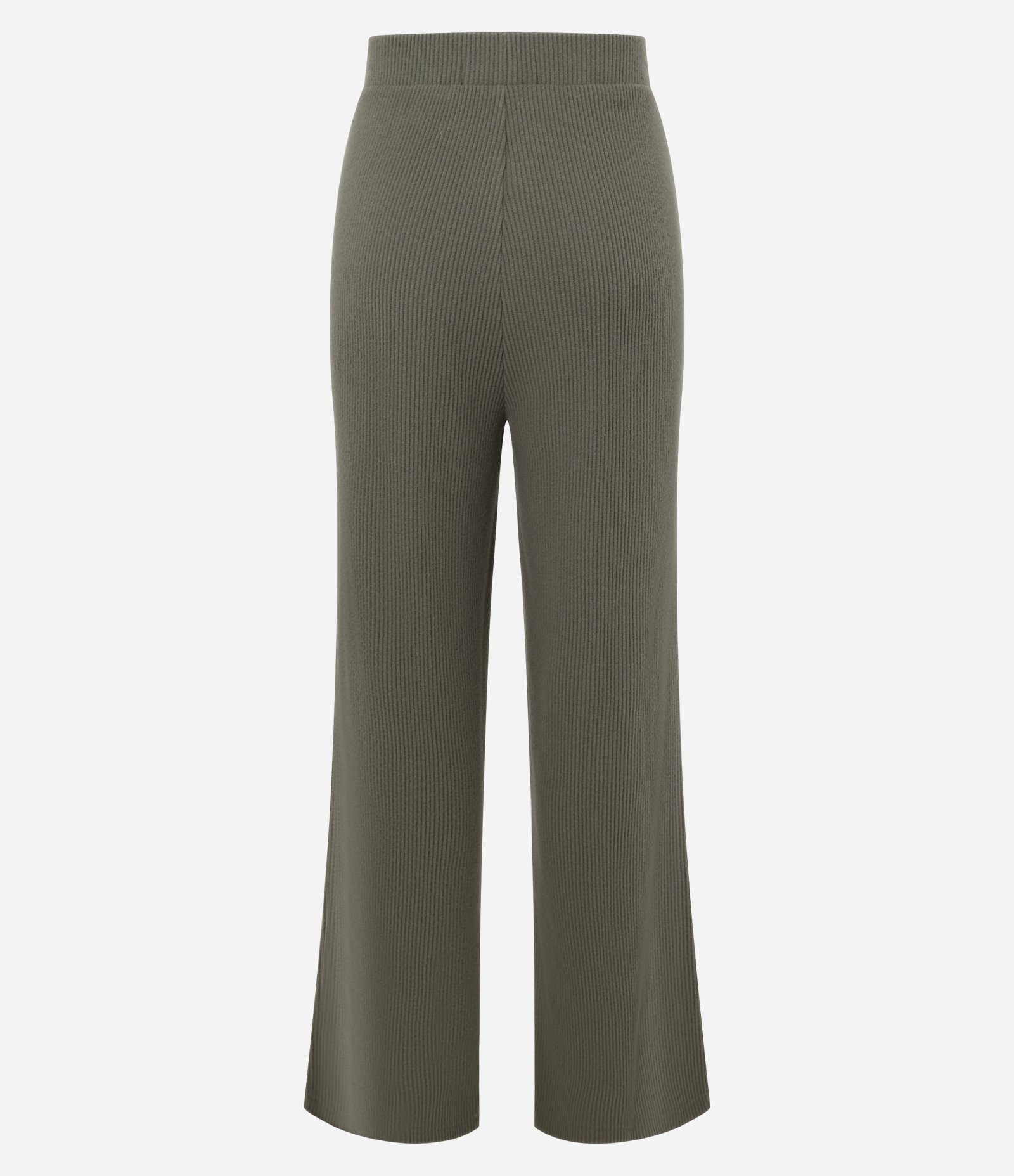 Calça Reta Texturizada com cós Fixo e Malha Quentinha Verde 7