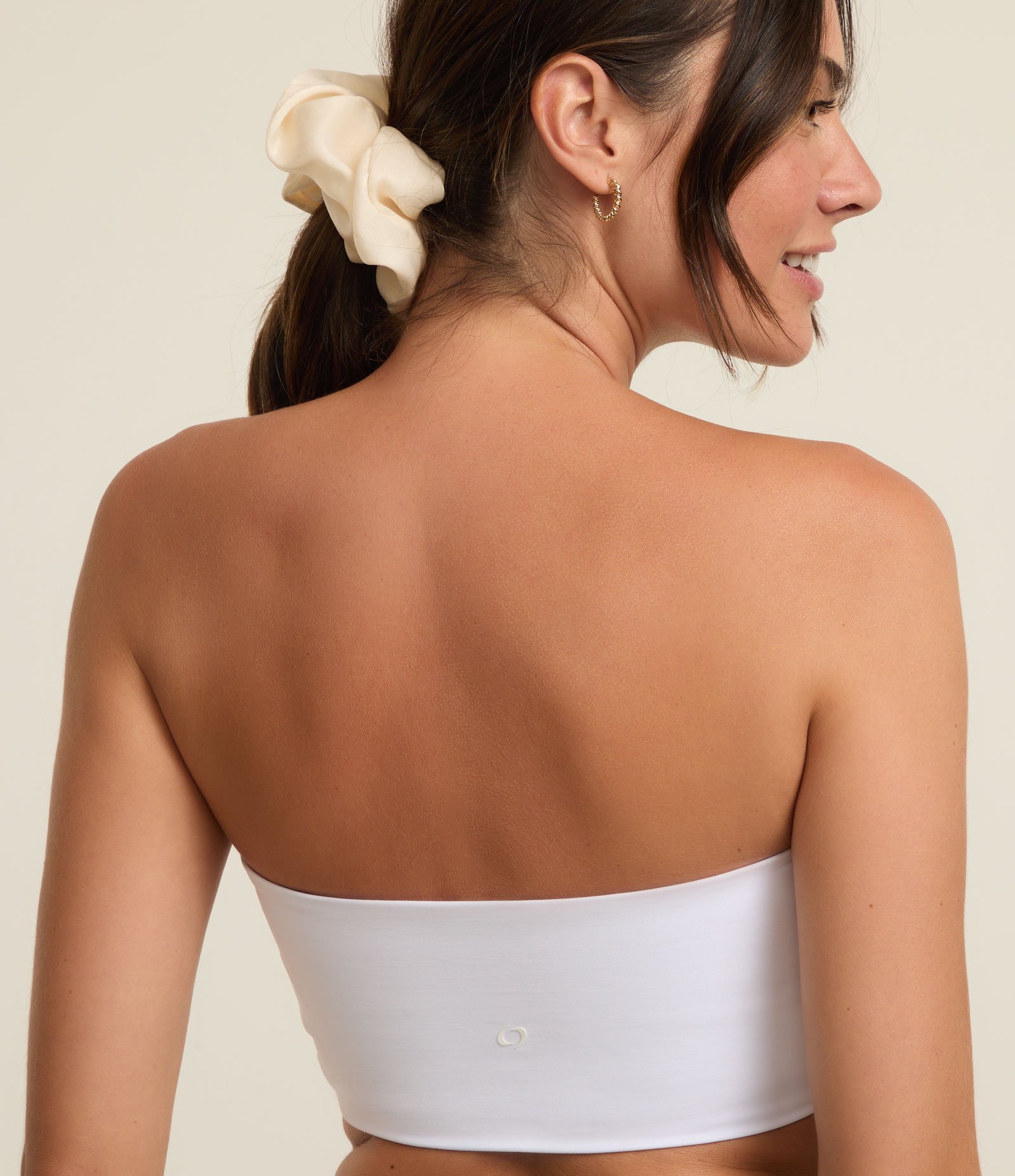 Top Faixa Sem Bojo Em Microfibra E Textura Canelada 3