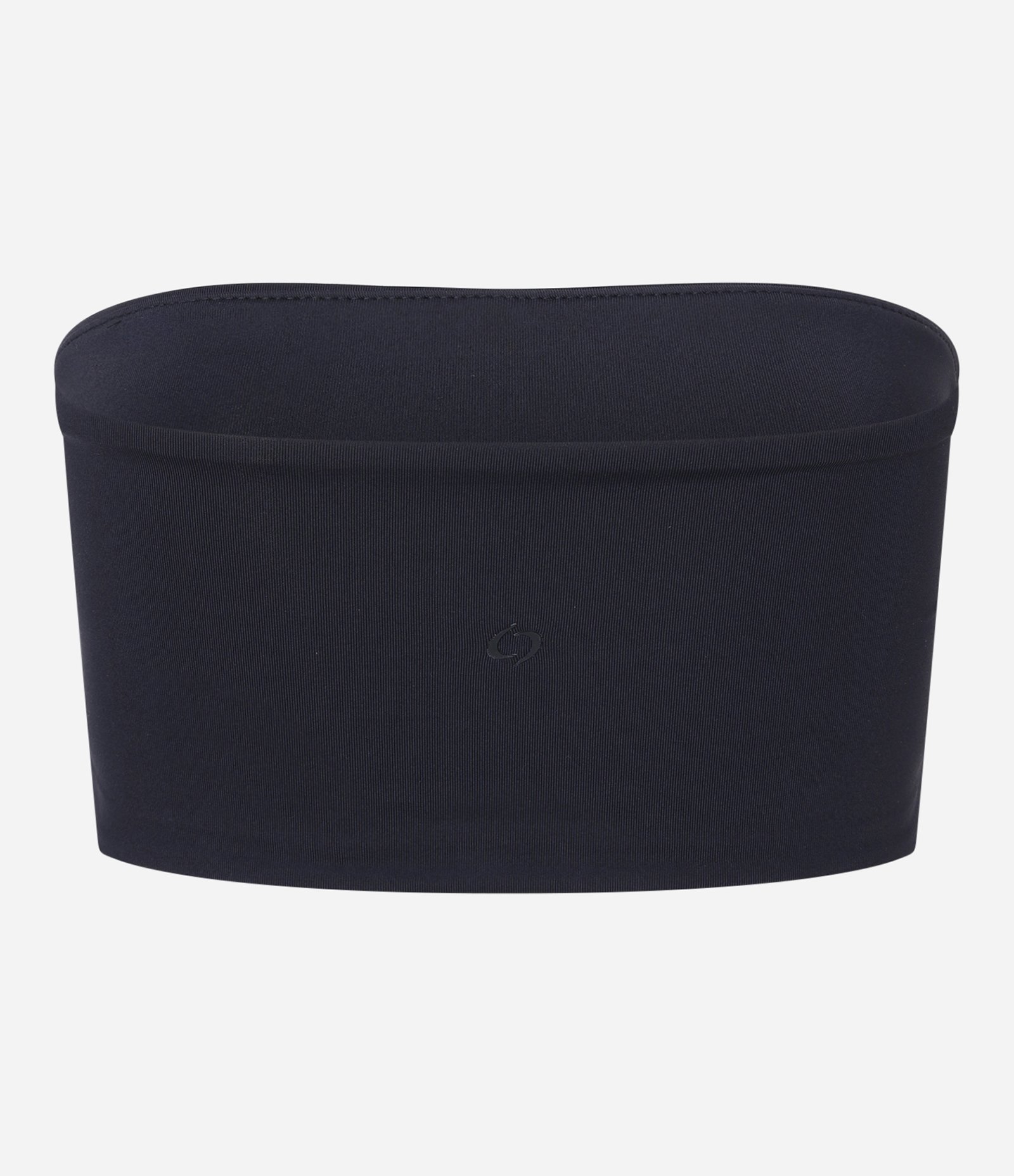 Top Faixa Sem Bojo Em Microfibra E Textura Canelada Preto 6