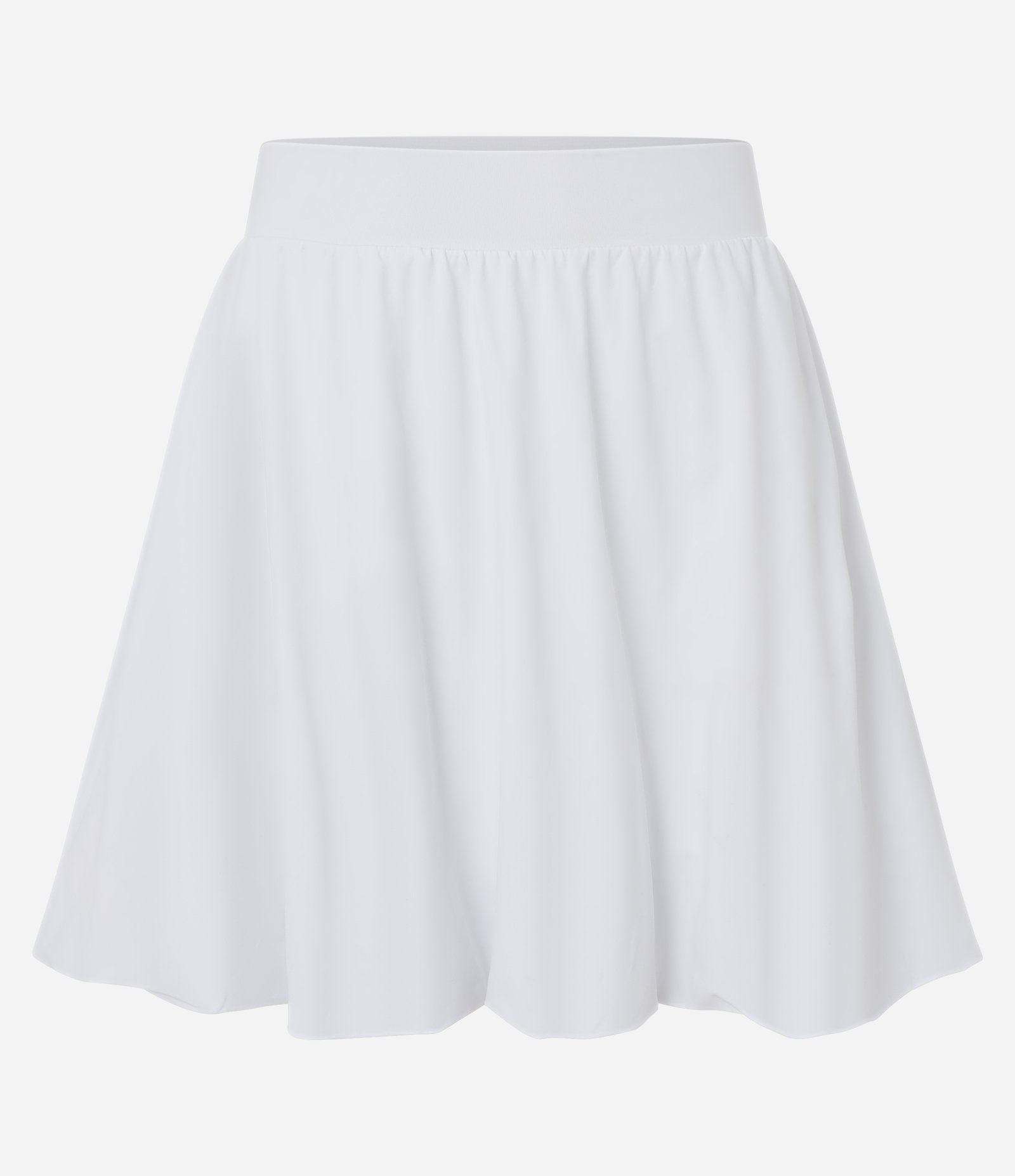 Saia Balonê Em Microfibra Branco 5