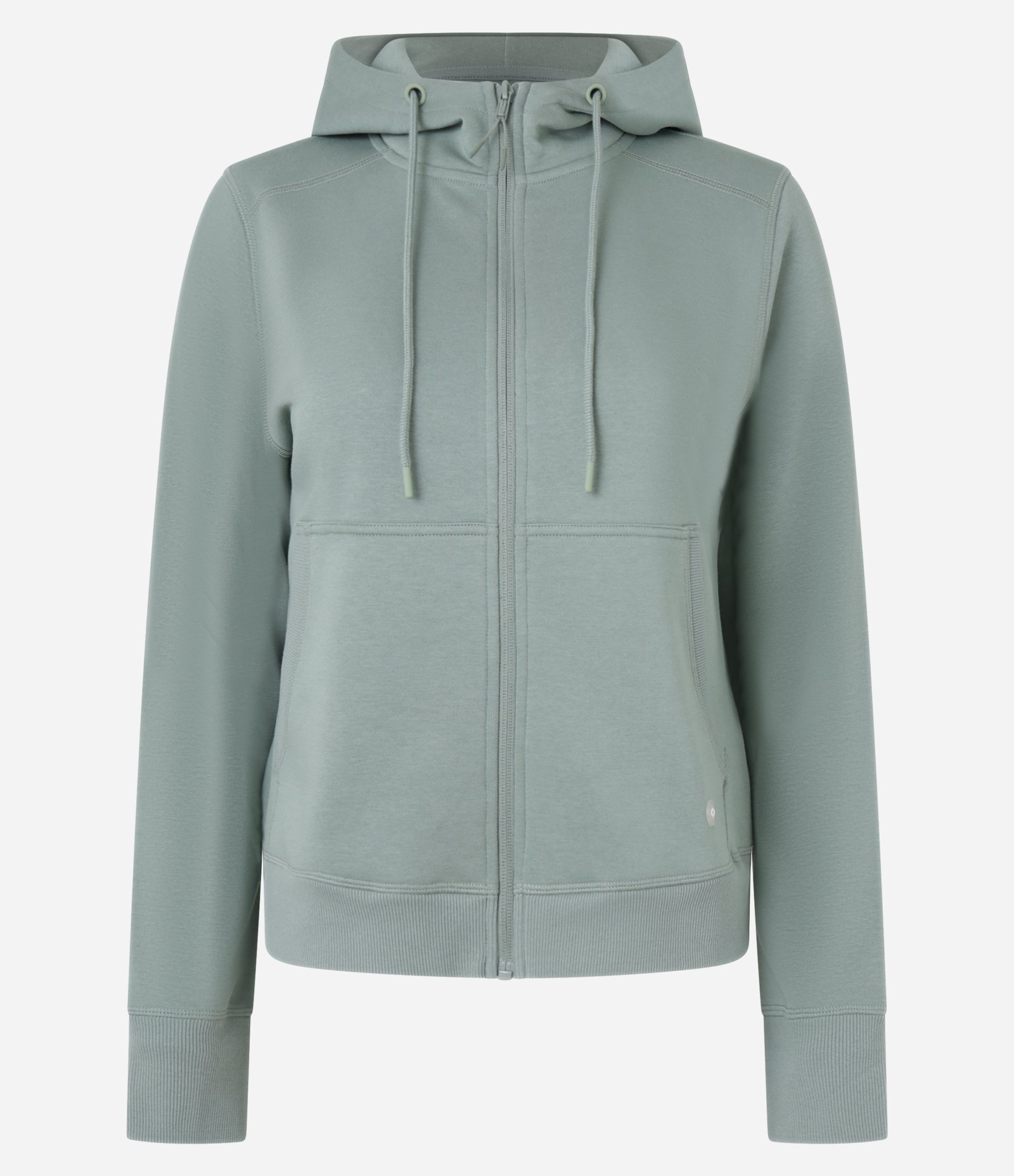 Jaqueta Esportiva em Mix de Tecidos com Capuz e Bolsos Verde 5