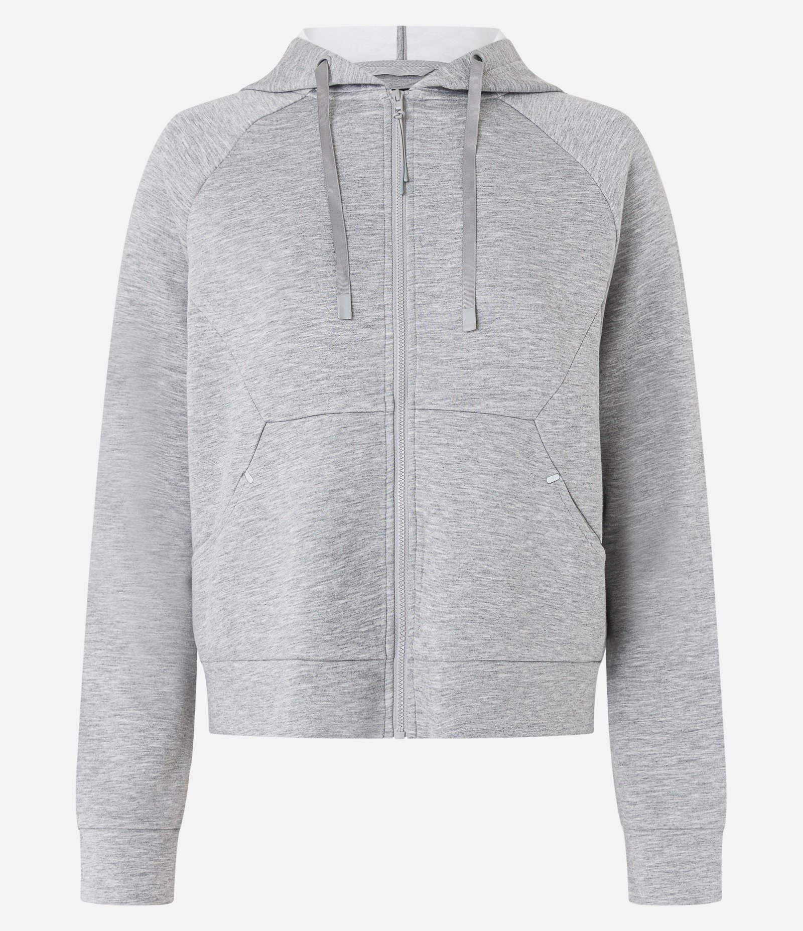 Jaqueta Esportiva em Microfibra Pesada com Bolsos e Capuz Cinza 4