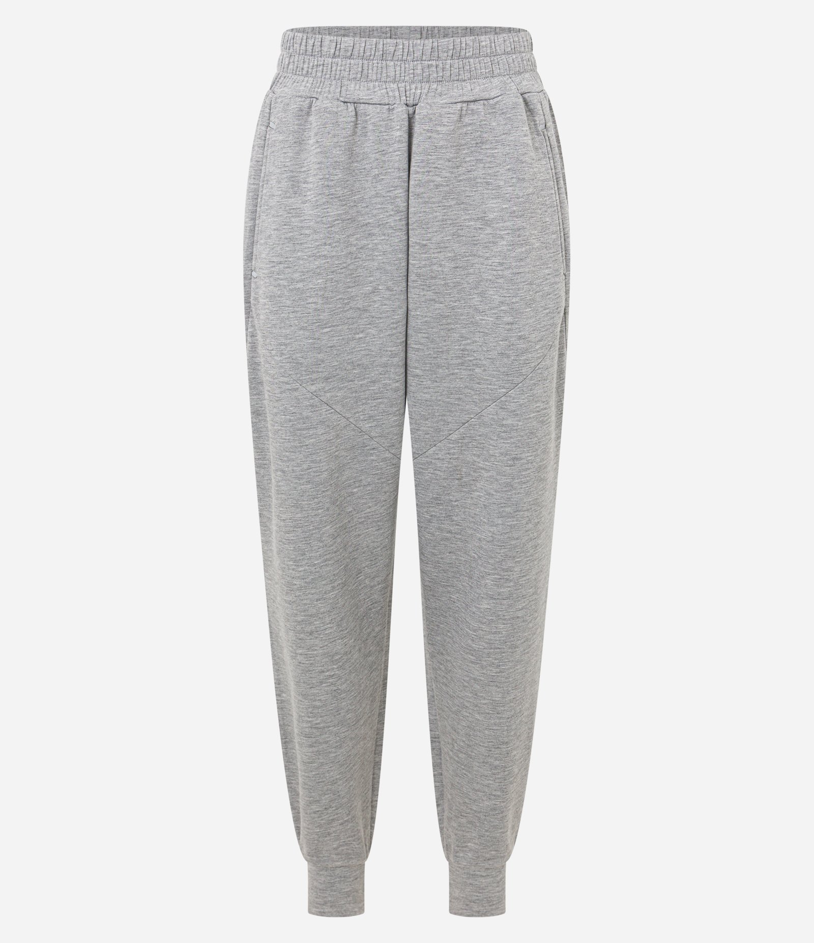 Calça Jogger Esportiva em Microfibra Pesada com Bolsos Cinza 5