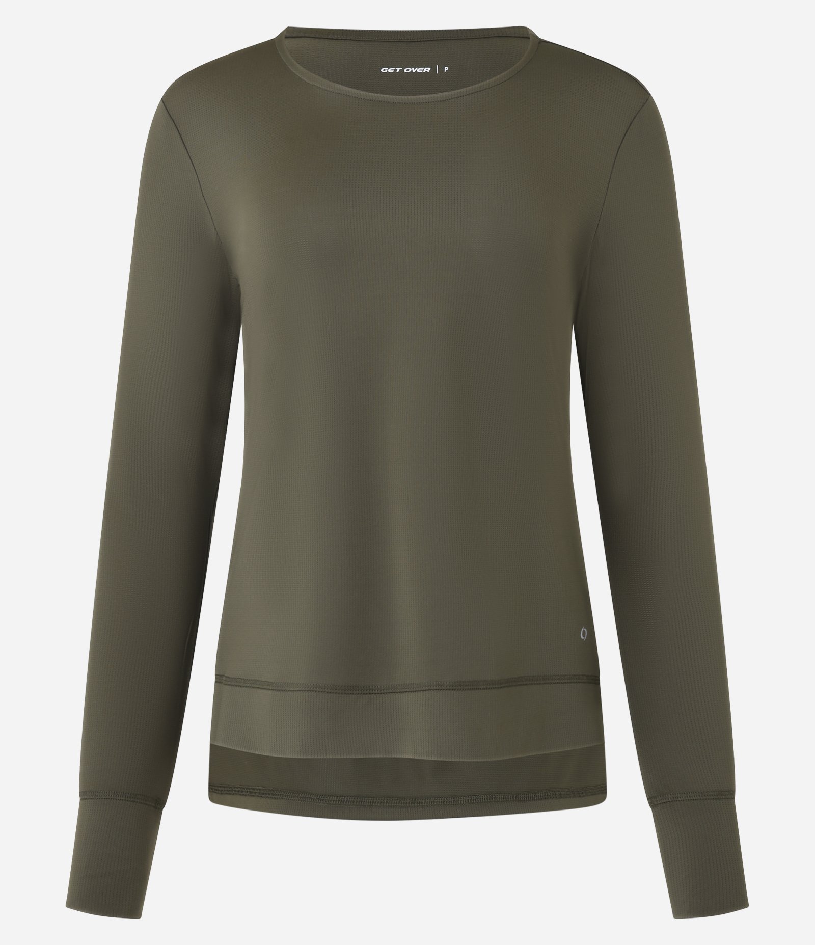 Camiseta Esportiva Texturizada com Barra Mullet Verde 6