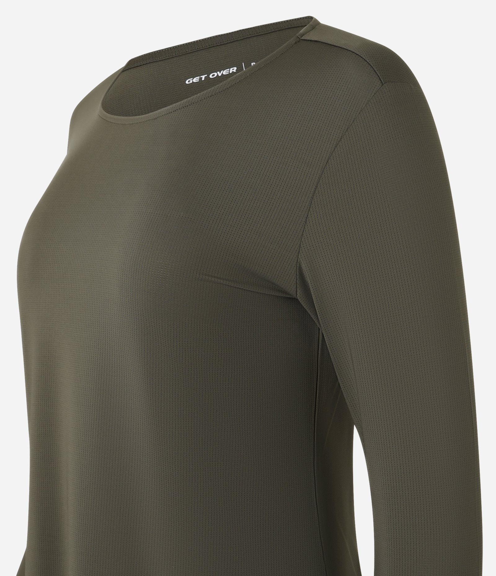 Camiseta Esportiva Texturizada com Barra Mullet Verde 7