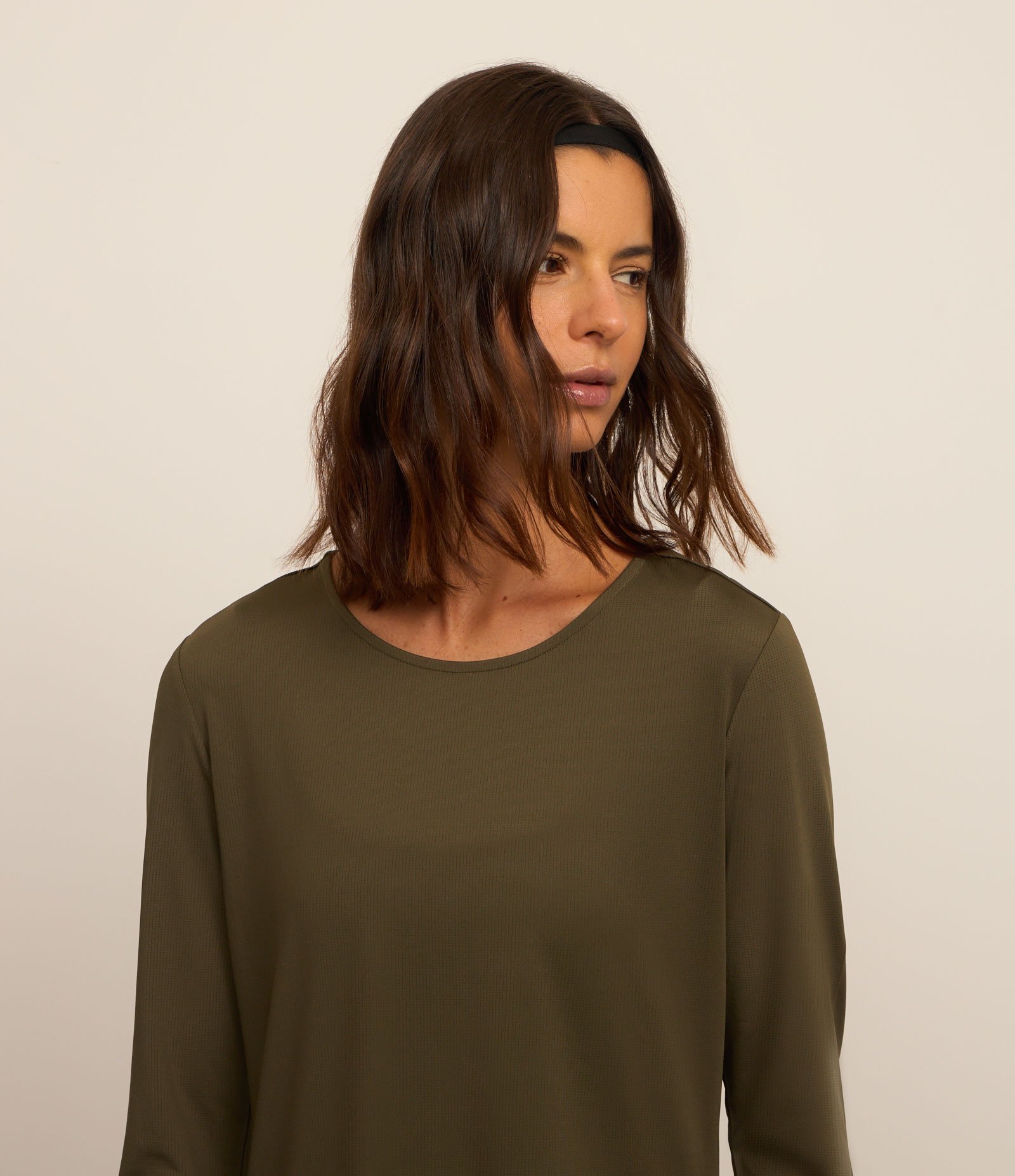 Camiseta Esportiva Texturizada com Barra Mullet Verde 4