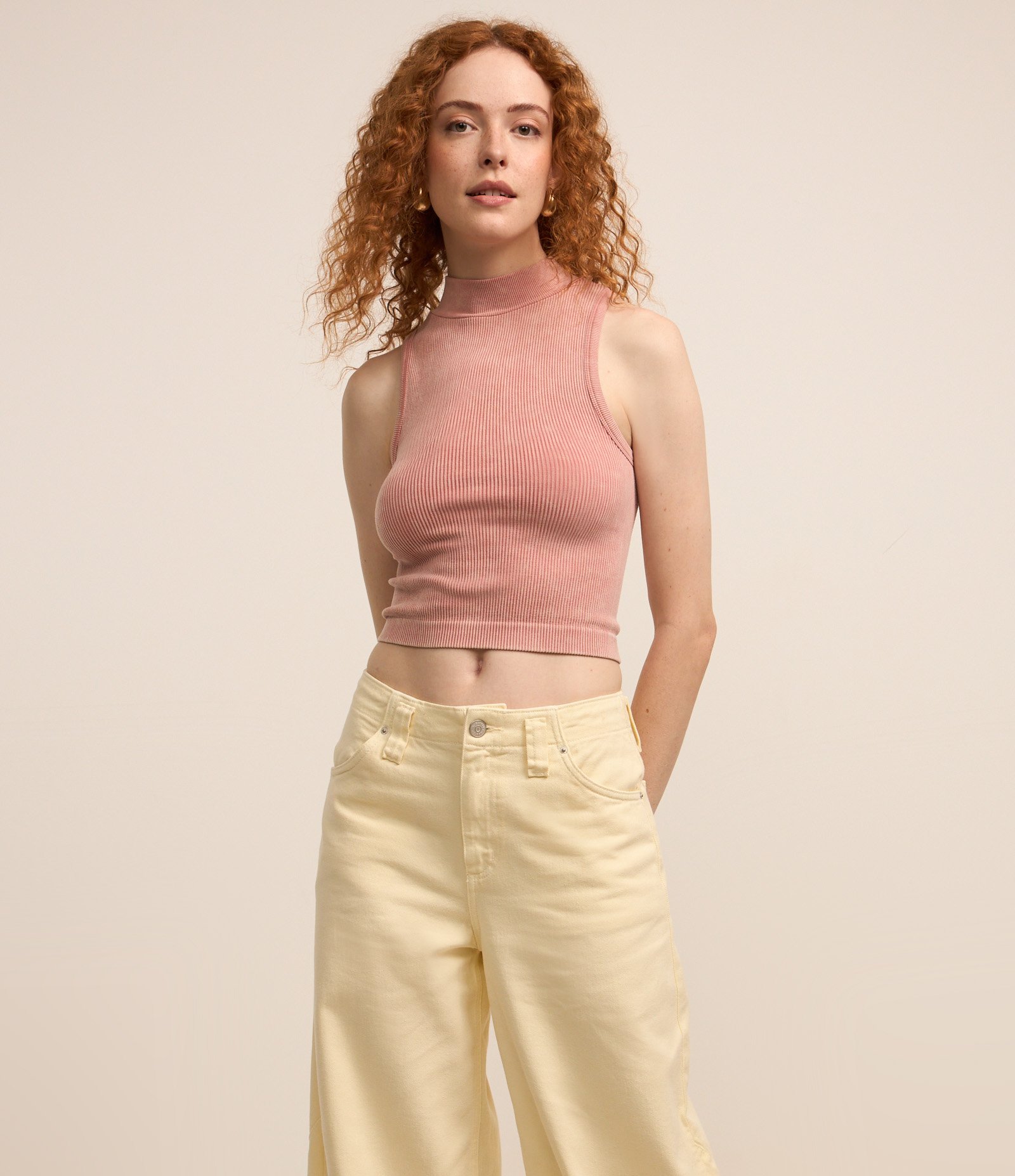 Calça Barrel em Sarja com Passantes no Cós 2