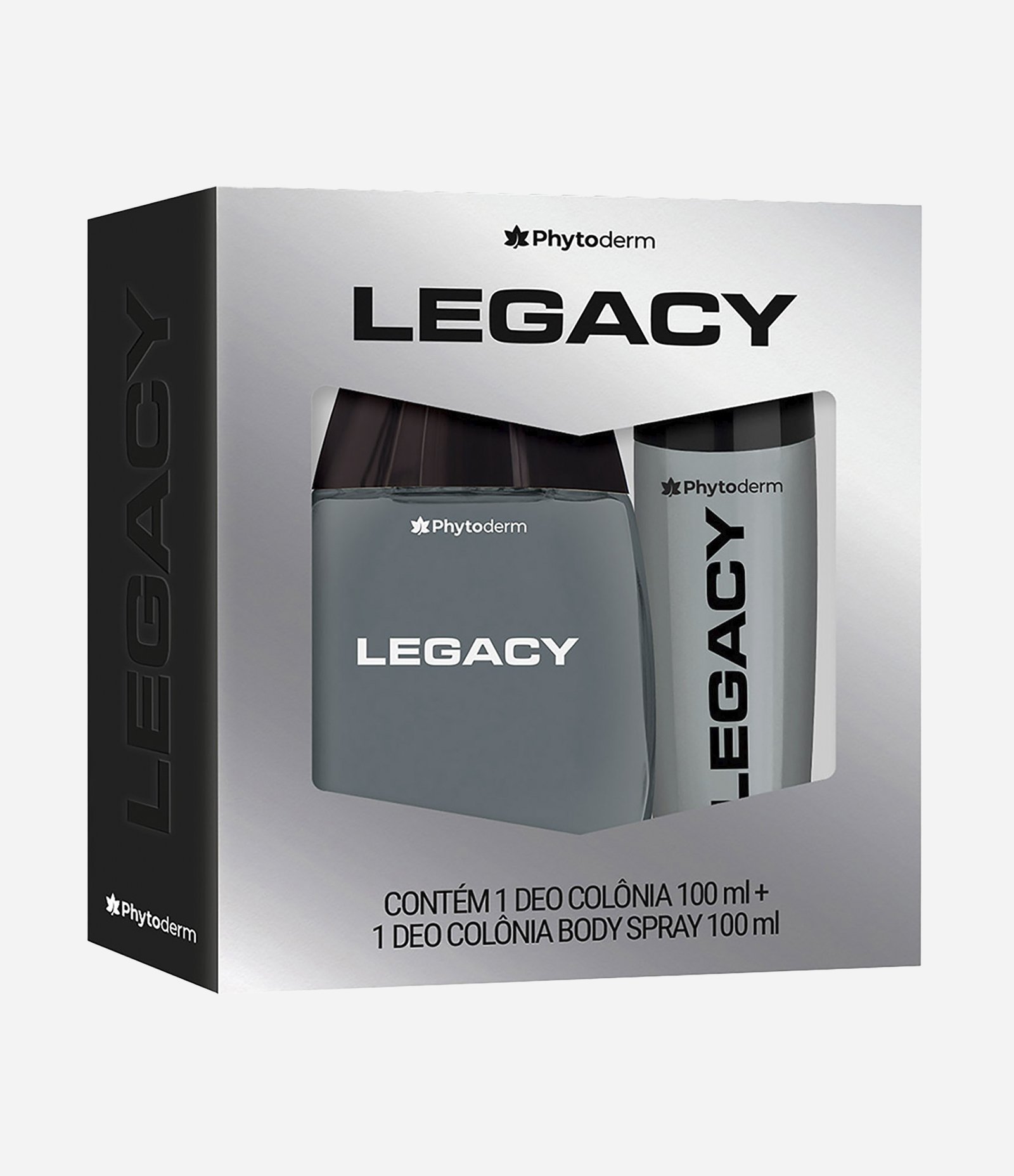 Kit Phytoderm Masculino Legacy Deo Colônia 100ml + Body Spray 120ml KIT 1