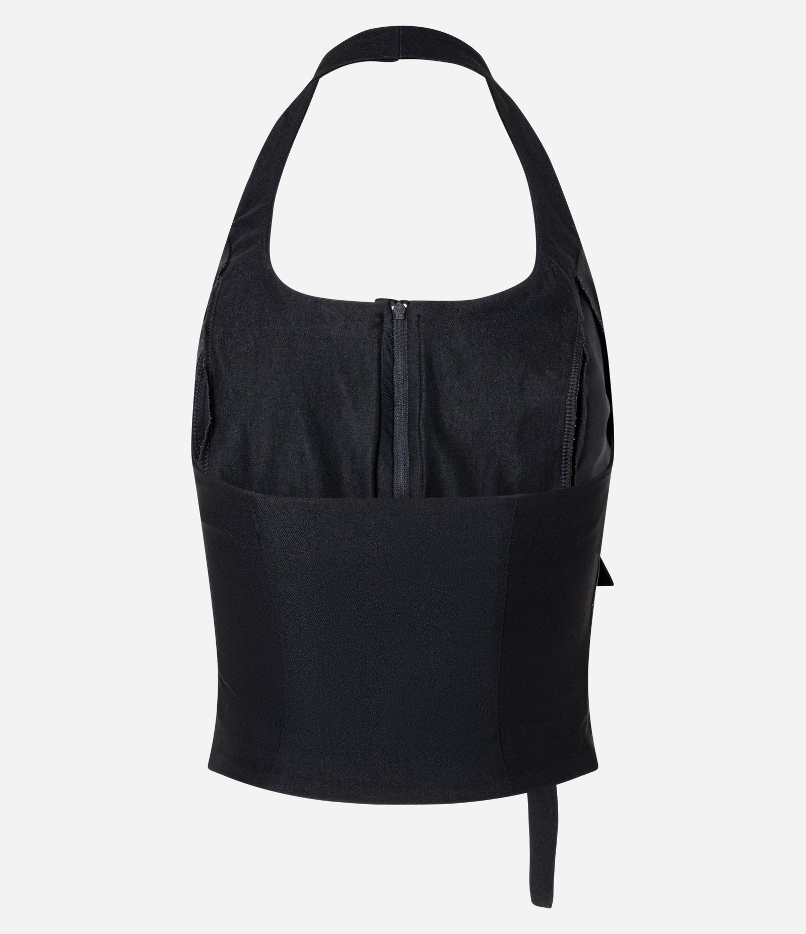 Colete Frente Única em Bengaline com Bolsos Cargo Preto 6