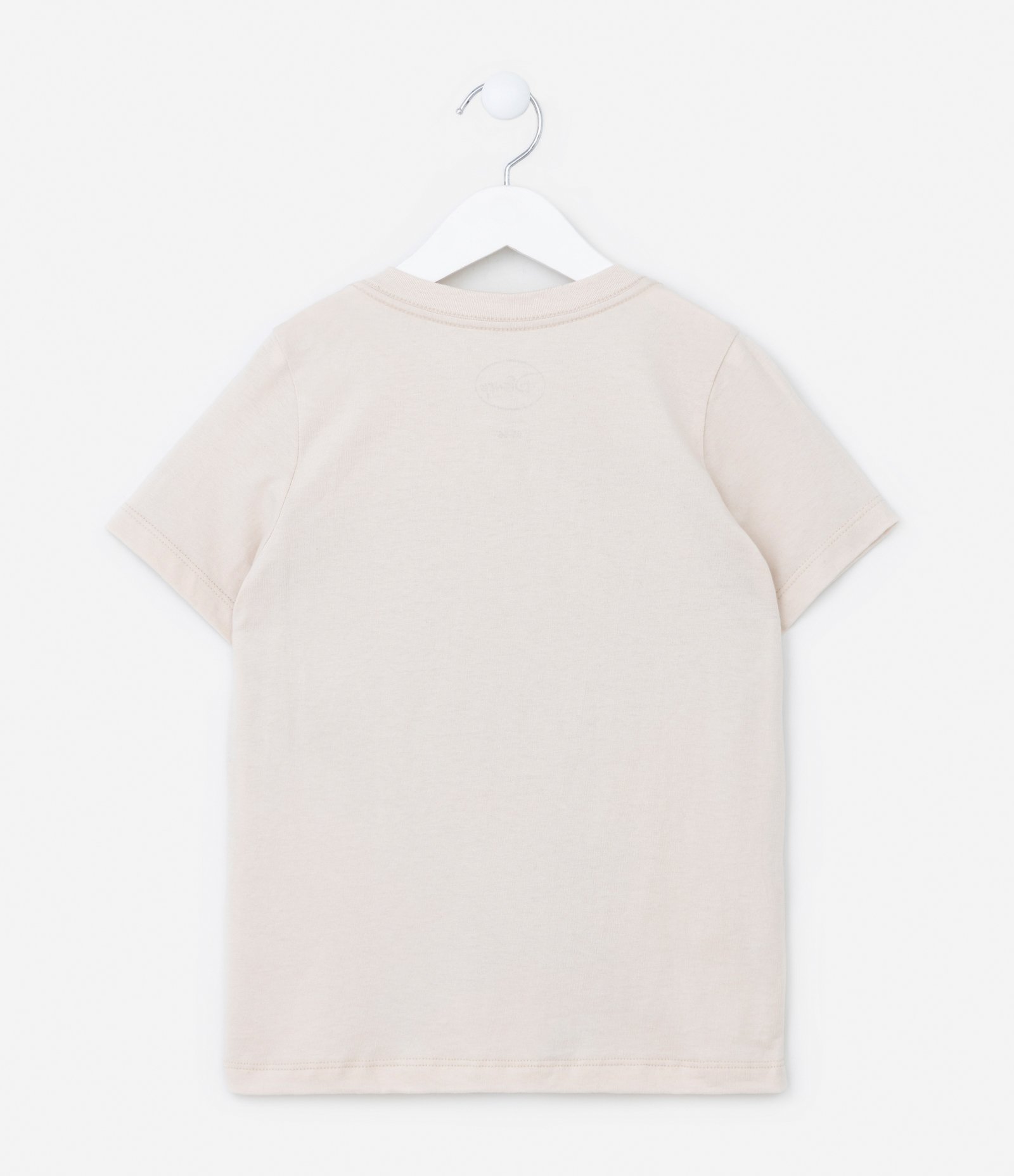 Camiseta Infantil com Estampa do Stitch no Skate - Tam 3 a 10 Anos Bege 2