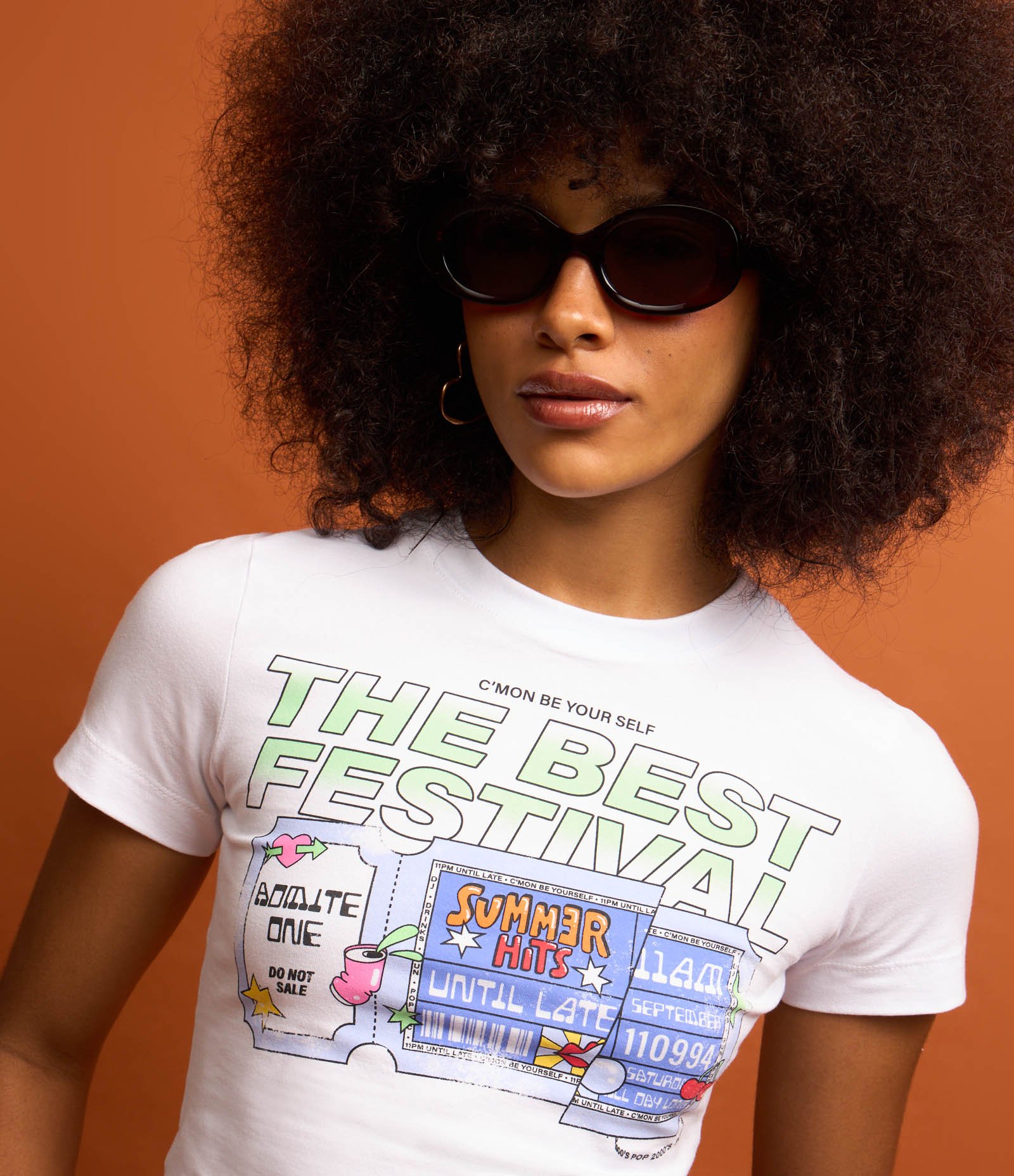 Blusa New T-shirt em Algodão com Estampa The Best Festival Branco 3