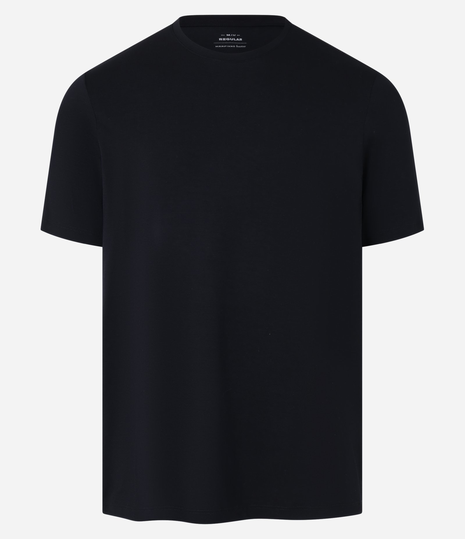 Camiseta Regular Performance com Gola Redonda Preto 5