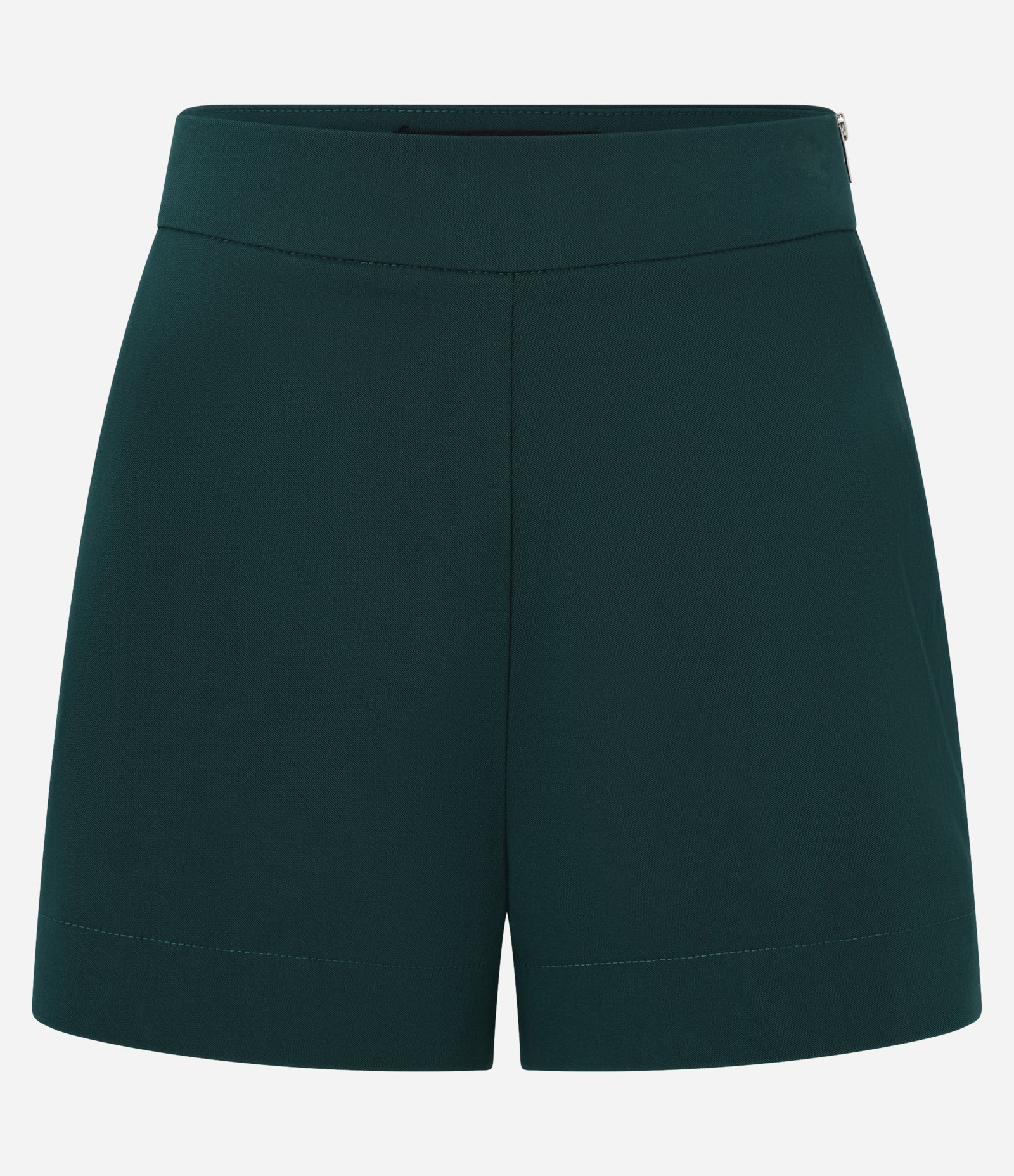 Short em Bengaline com Zíper Tratorado na Lateral Verde 5