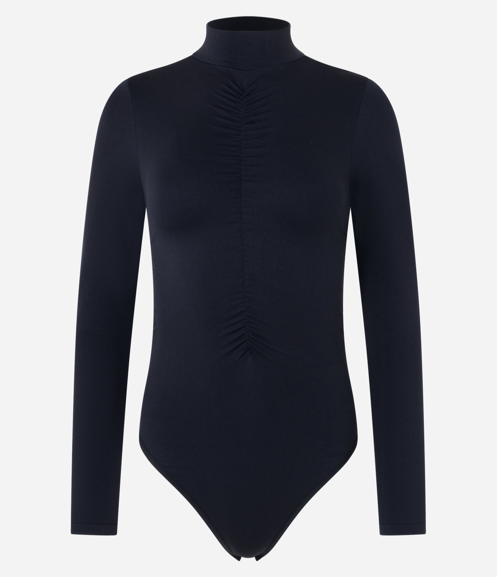 Body em Poliamida Seamless com Gola Alta Preto 1