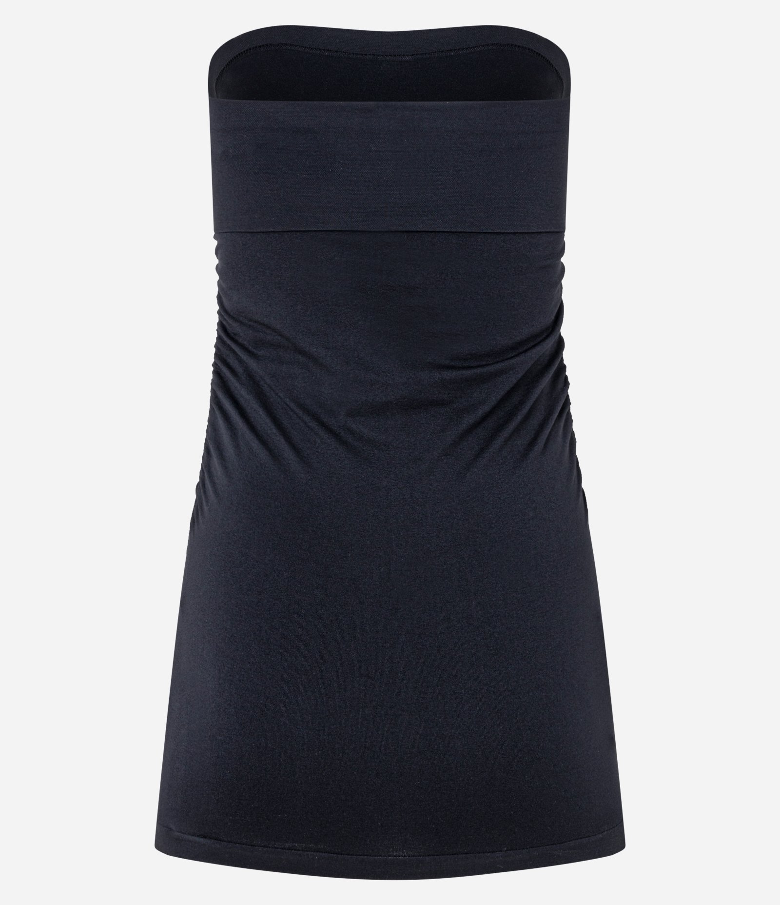 Blusa Sem Alças Seamless com Pala Dobrada Preto 6