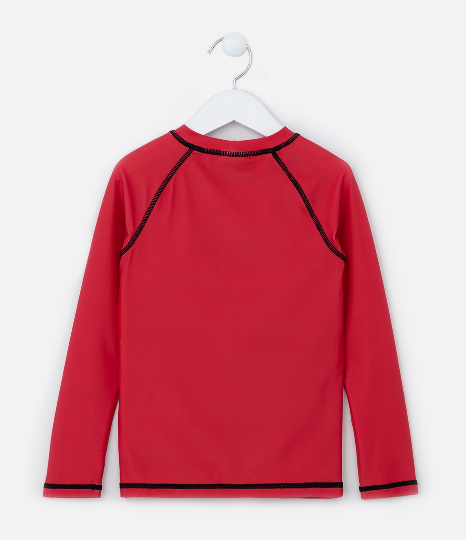 Camiseta Infantil com Proteção UV e Estampa Homem-Aranha - Tam 3 a 10 Anos Vermelho 2