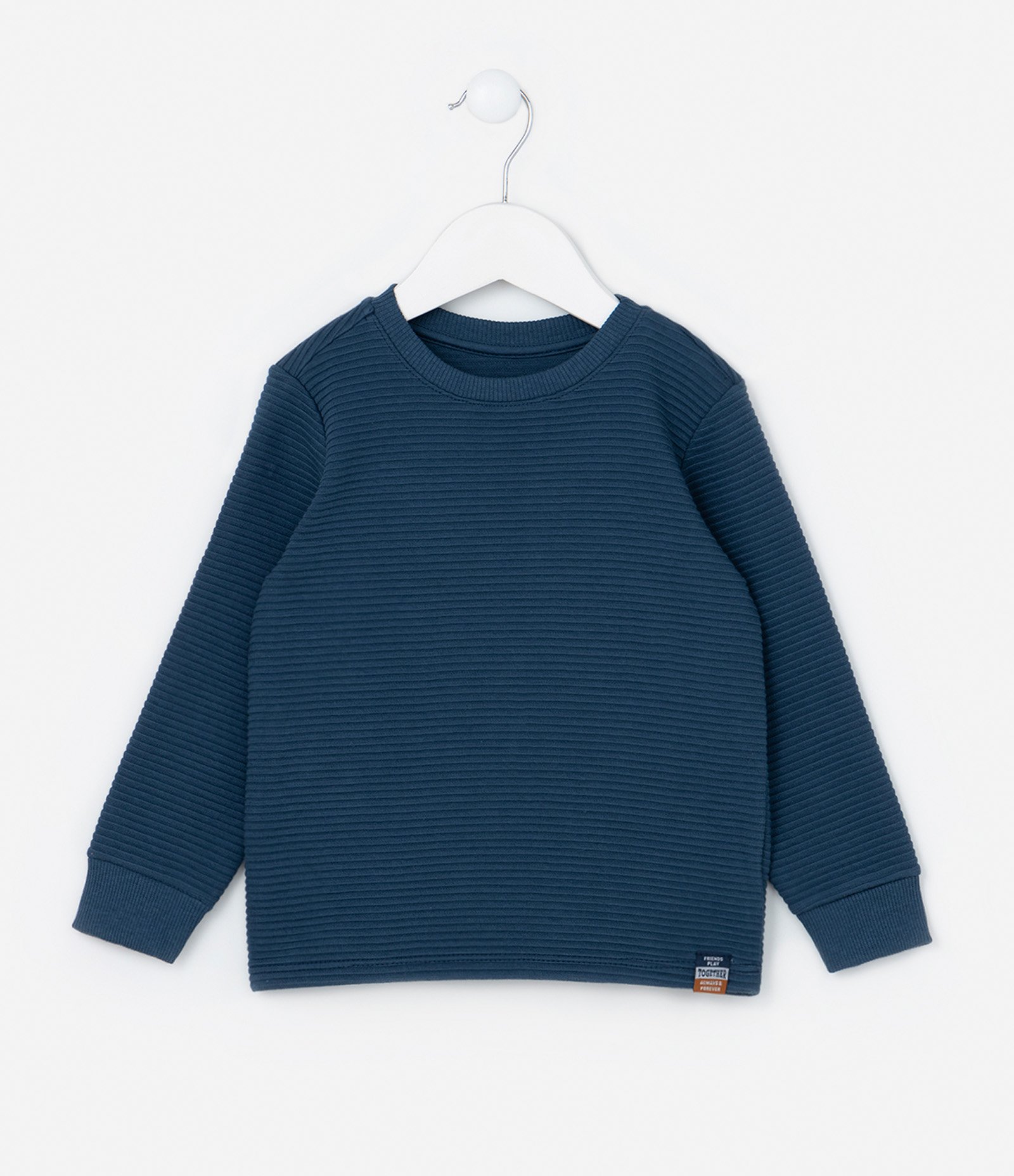 Camiseta Infantil Texturizada - Tam 1 a 5 Anos Azul 1