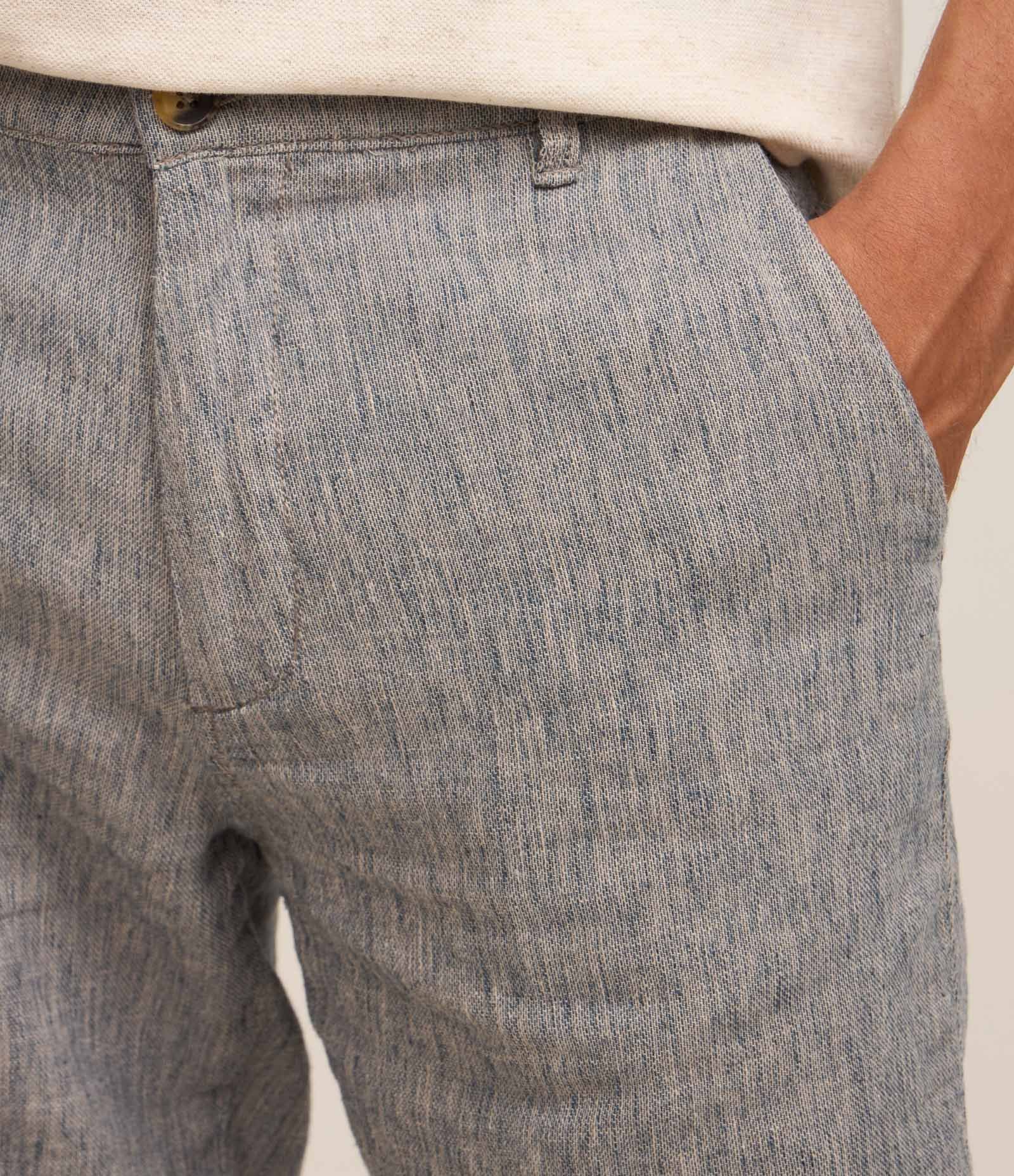 Bermuda Slim Texturizada em Linho com Algodão 4