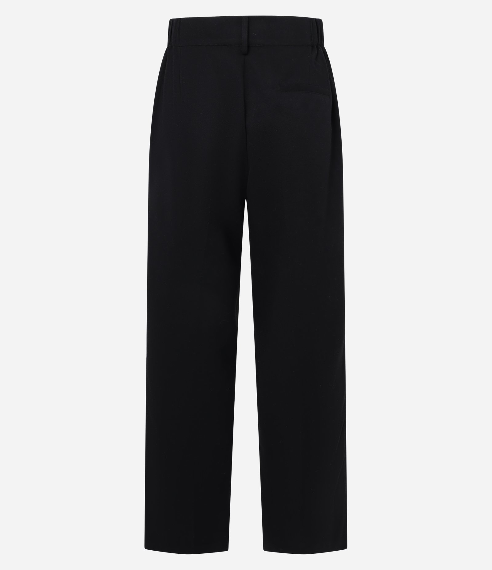 Calça Reta em Alfaiataria com Passantes no Cós Preto 2