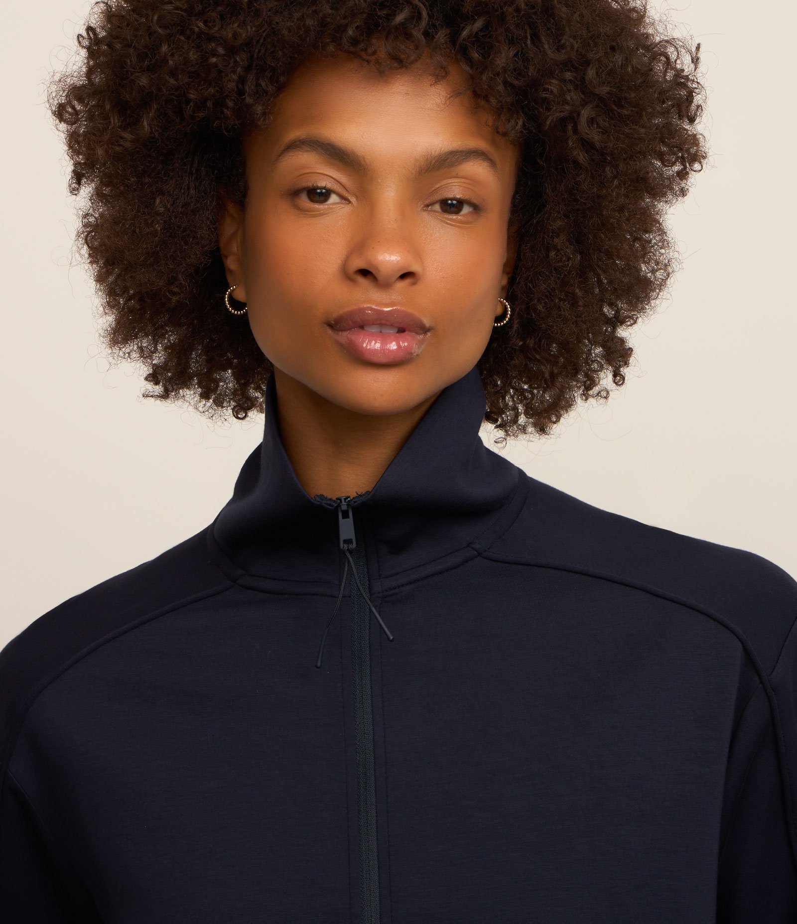 Jaqueta Esportiva em Microfibra Pesada com Golinha Azul Marinho 4