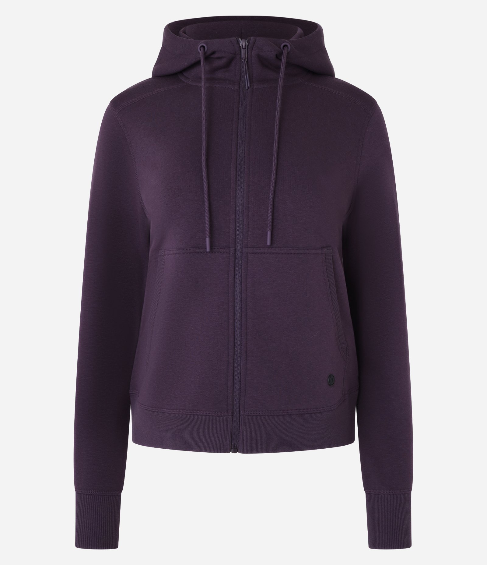 Jaqueta Esportiva em Mix de Tecidos com Capuz e Bolsos Vinho 6