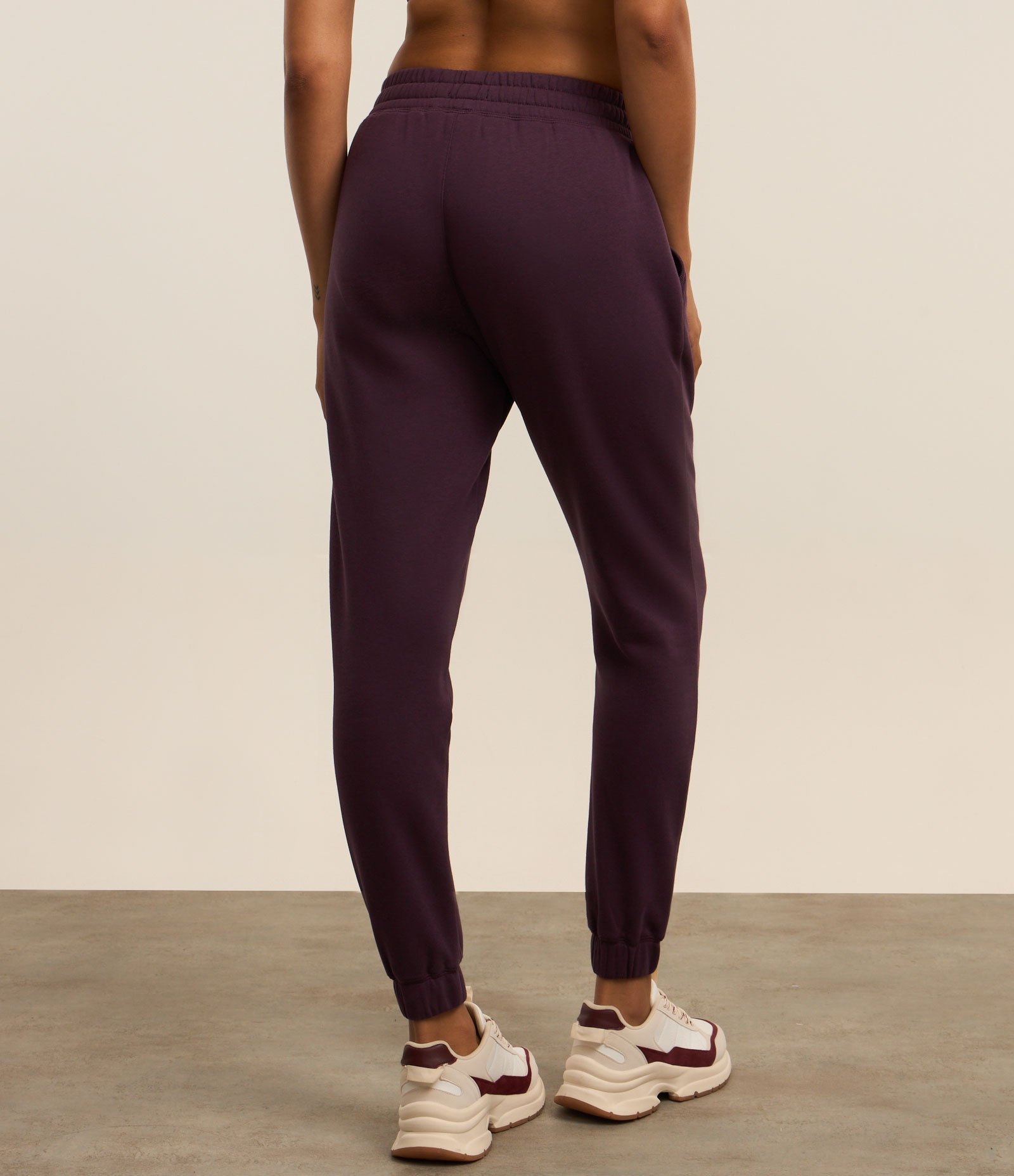 Calça Esportiva de Moletom com Friso Frontal Roxo 3