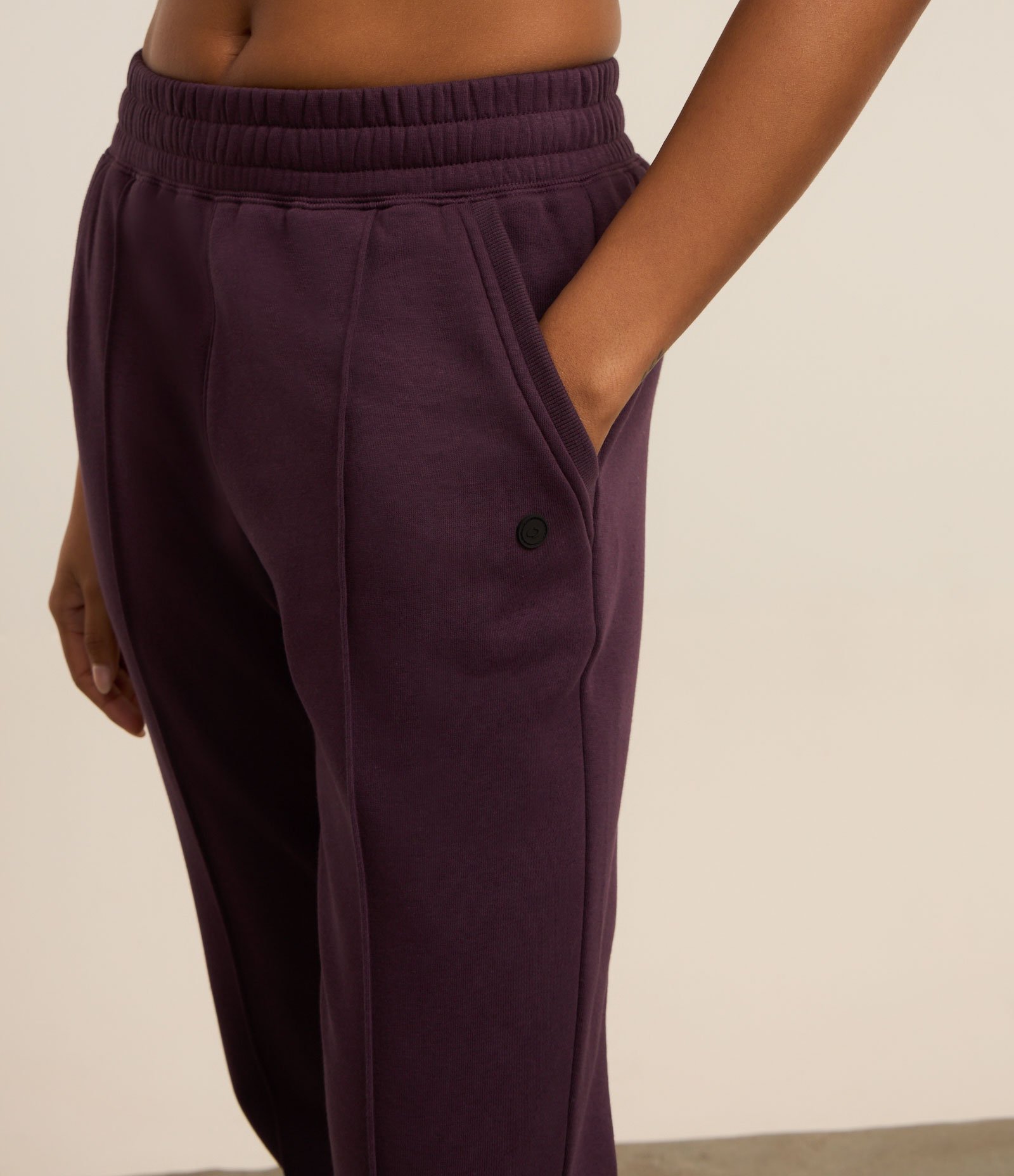 Calça Esportiva de Moletom com Friso Frontal Roxo 4