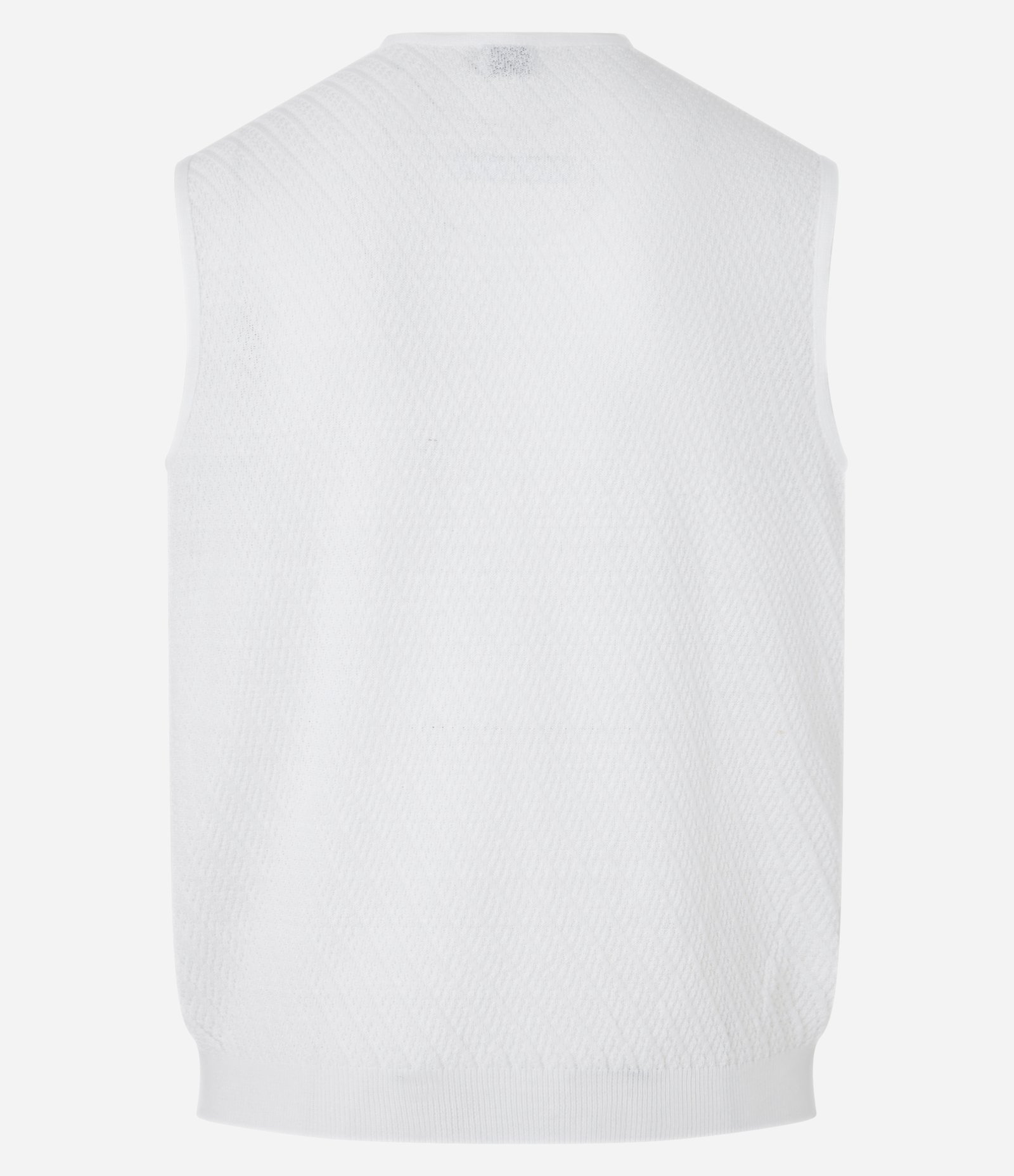 Regata Regular com Textura Diagonal Branco 7