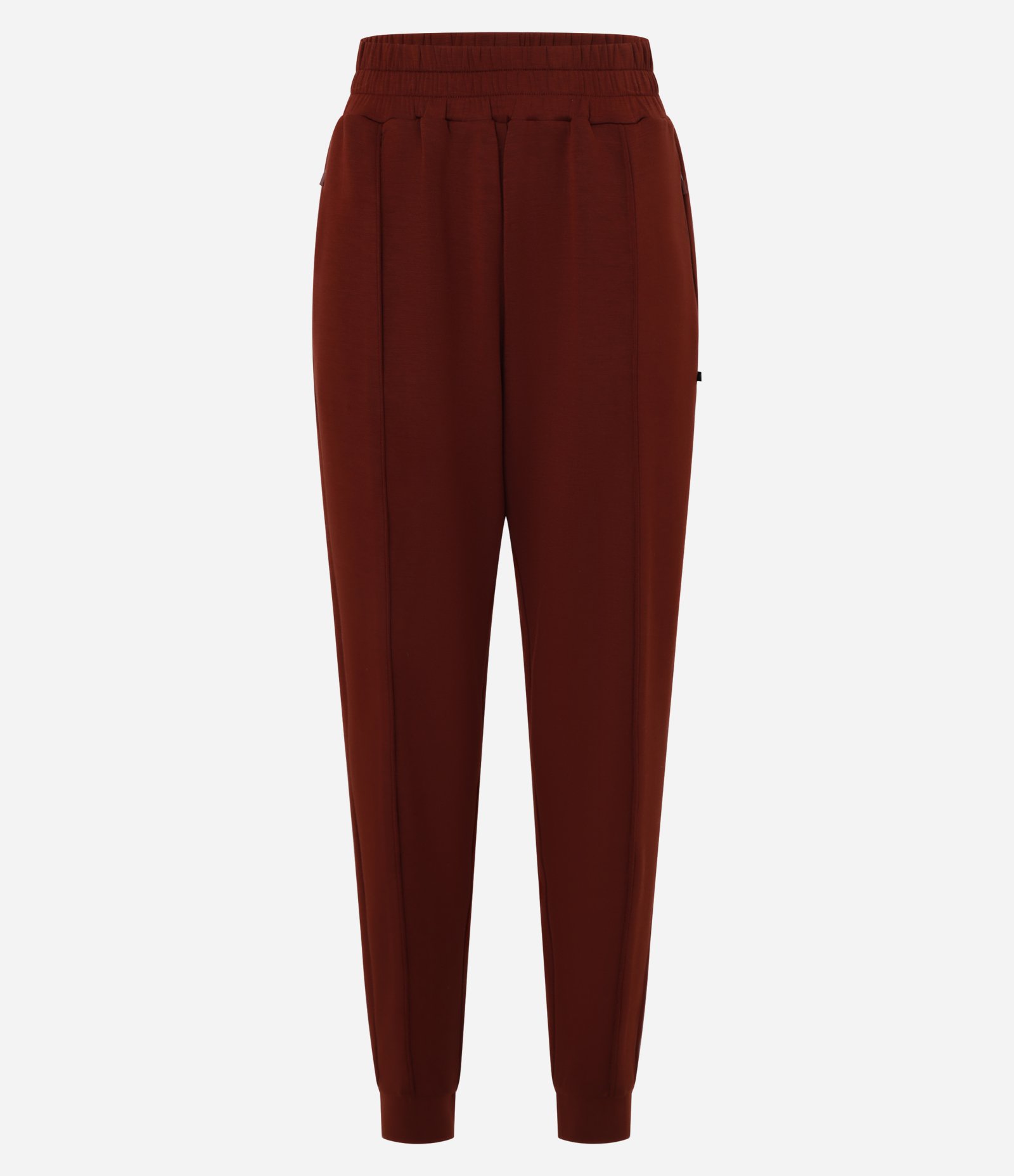 Calça Jogger em Microfibra Pesada com Frisos Vermelho 5
