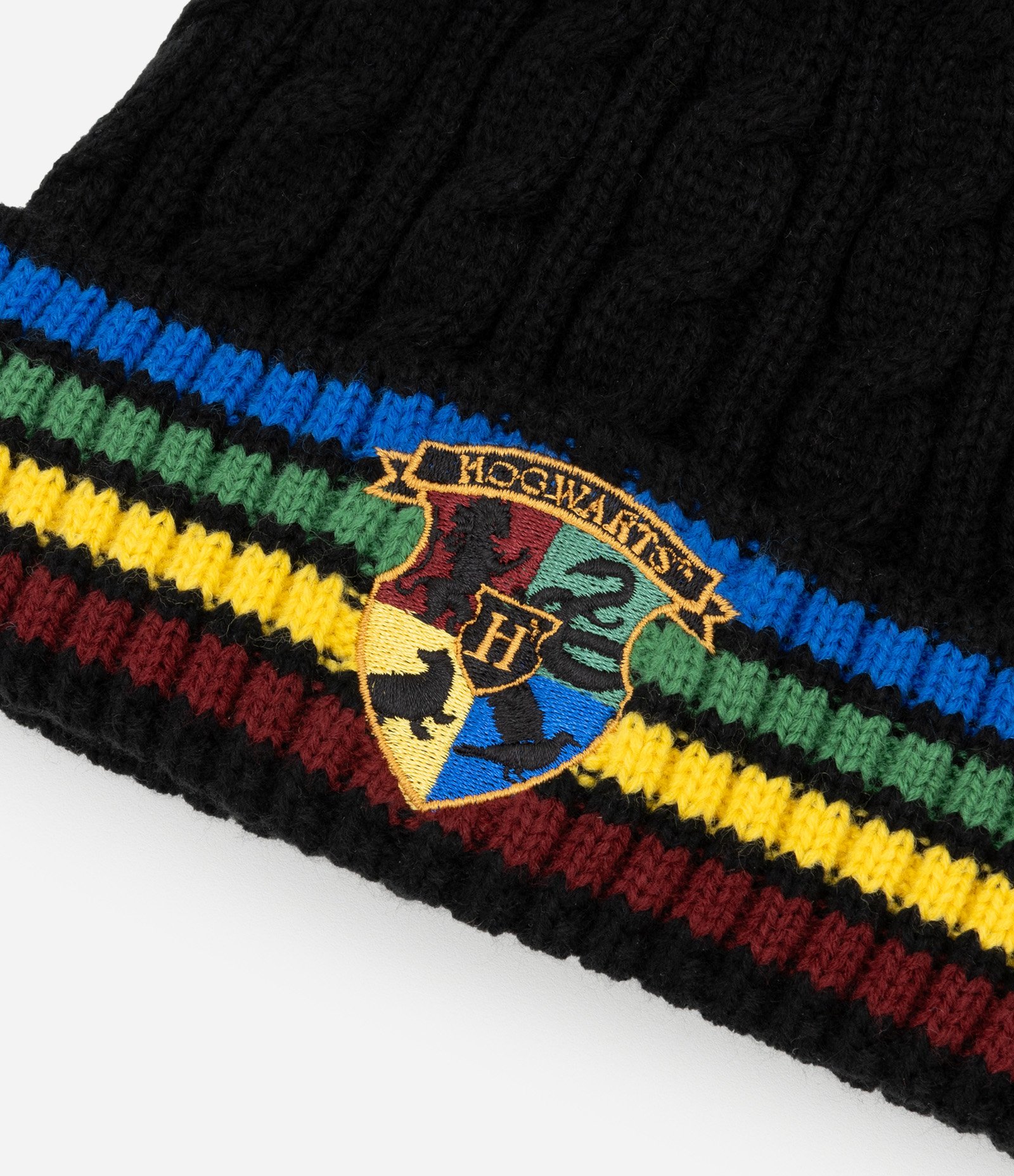 Touca Infantil em Tricô com Bordado Harry Potter - Tam único Preto 4