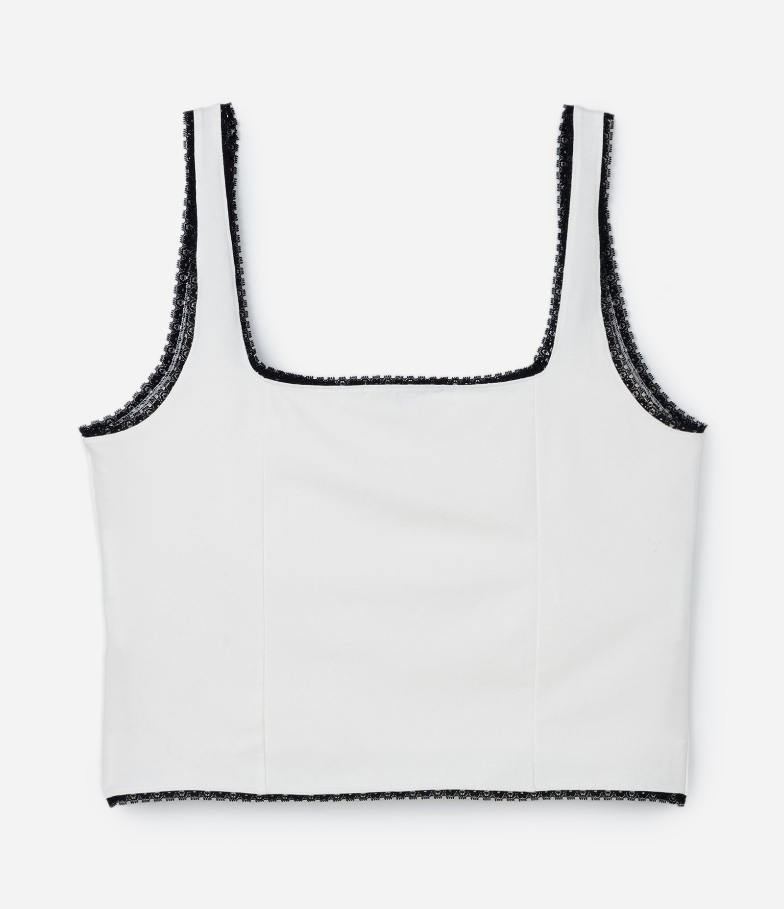 Blusa Cropped em Algodão com Lacinho Curve & Plus Size Branco 6