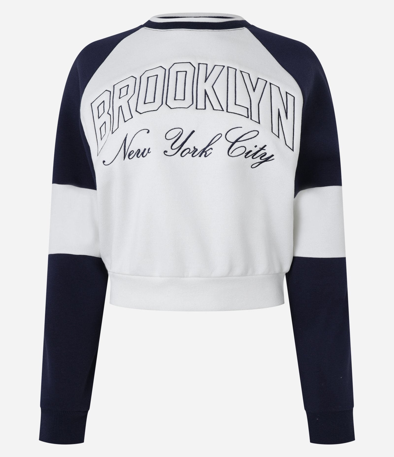 Moletom com Forro Fleece e Bordado Brooklyn Branco 7