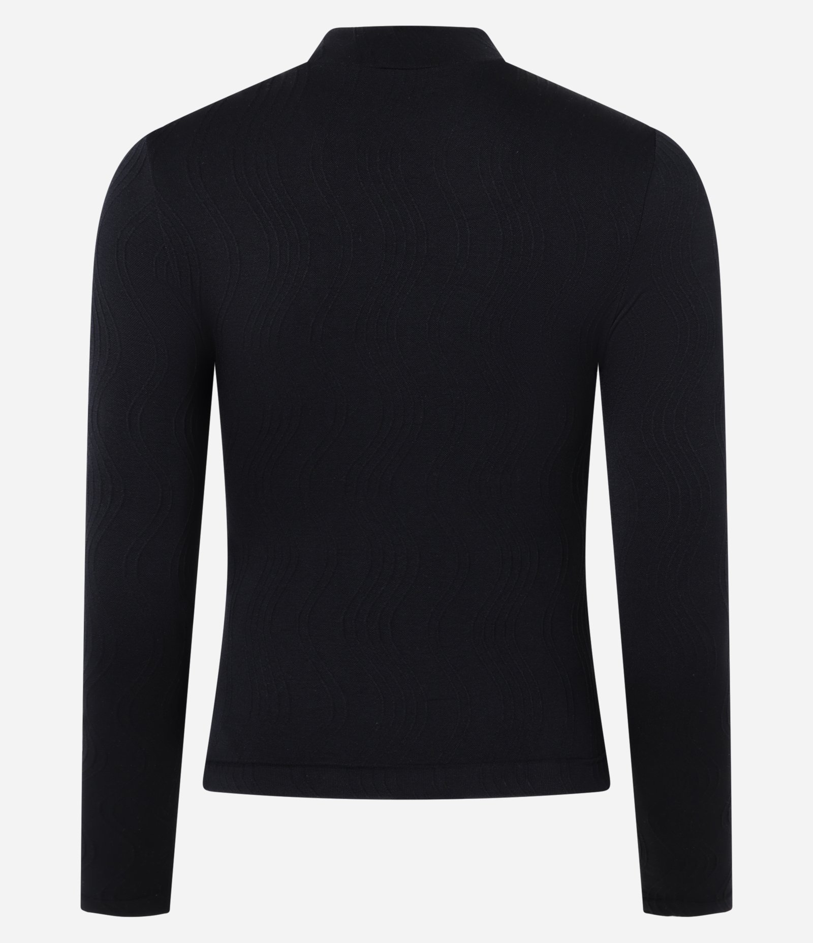 Blusa em Poliamida Seamless com Textura Preto 5