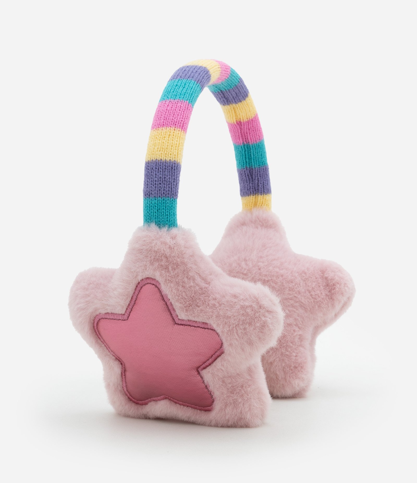 Protetor de Orelhas com Bordado de Estrela e Detalhe Metalizado - Tam Único Rosa 1