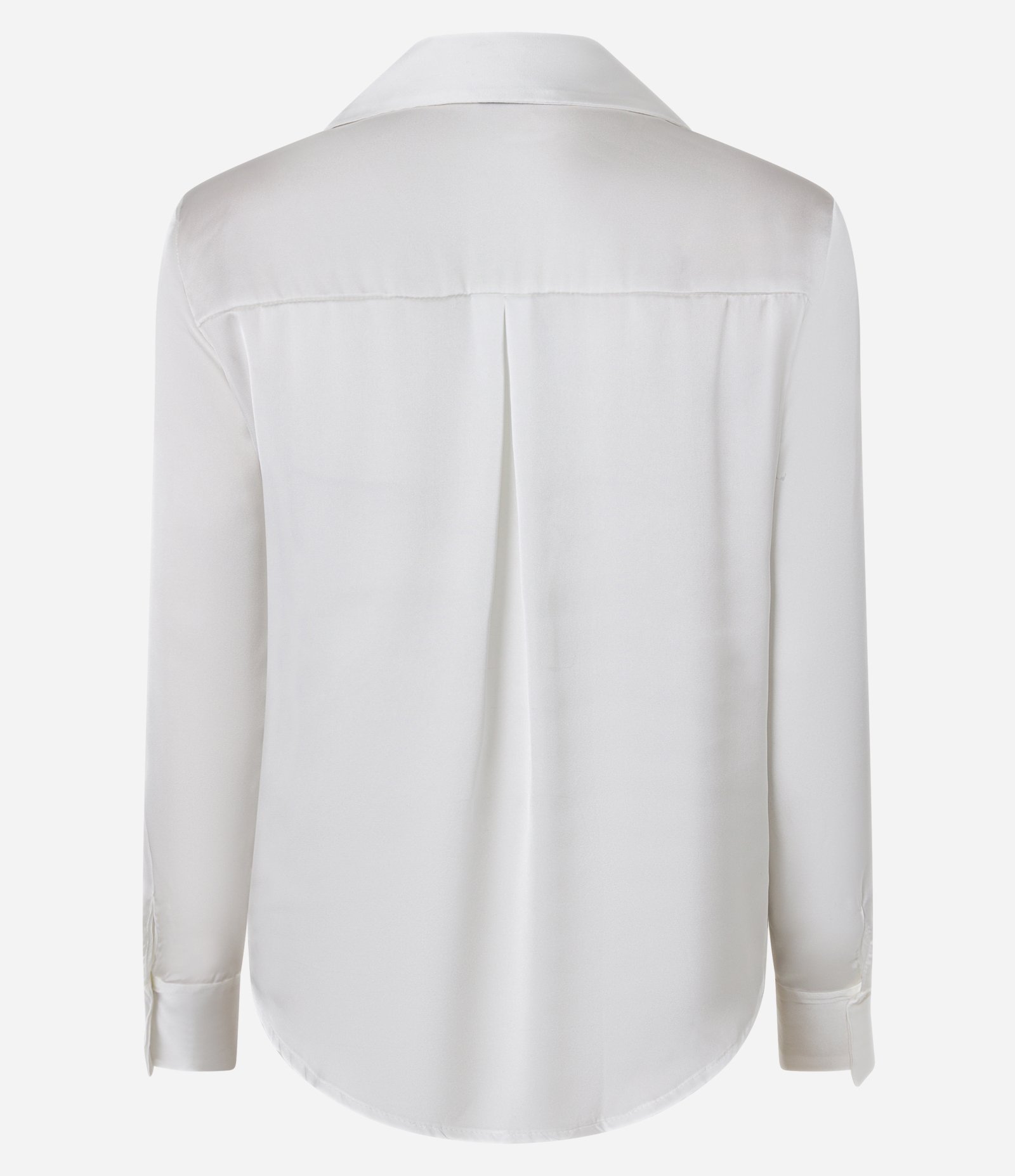 Camisa Acetinada com Caimento Leve e Manga Longa Branco 7