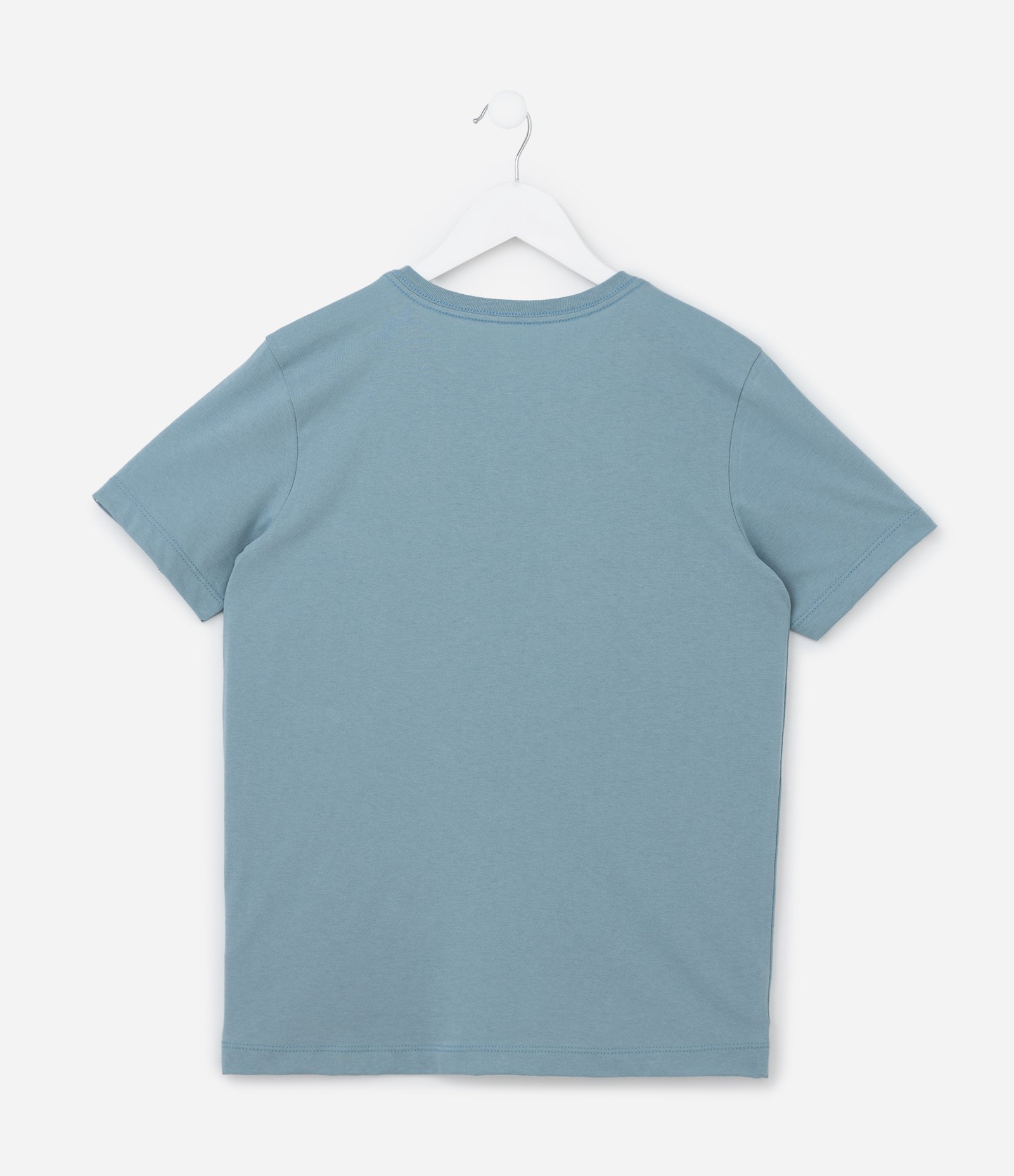 Camiseta Infantil com Estampa Paisagem de Praia - Tam 5 a 14 Anos Azul 3