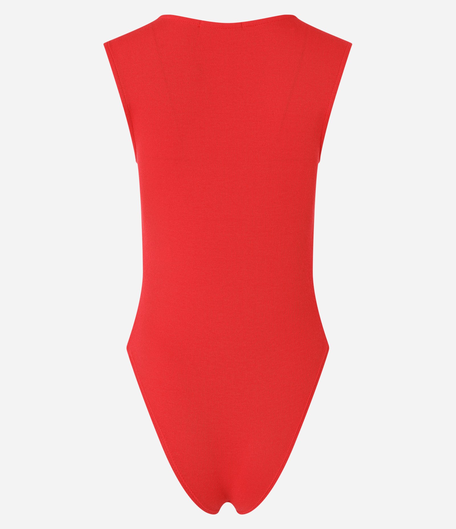Body em Ribana com Manga Curtinha e Decote Quadrado Vermelho 3