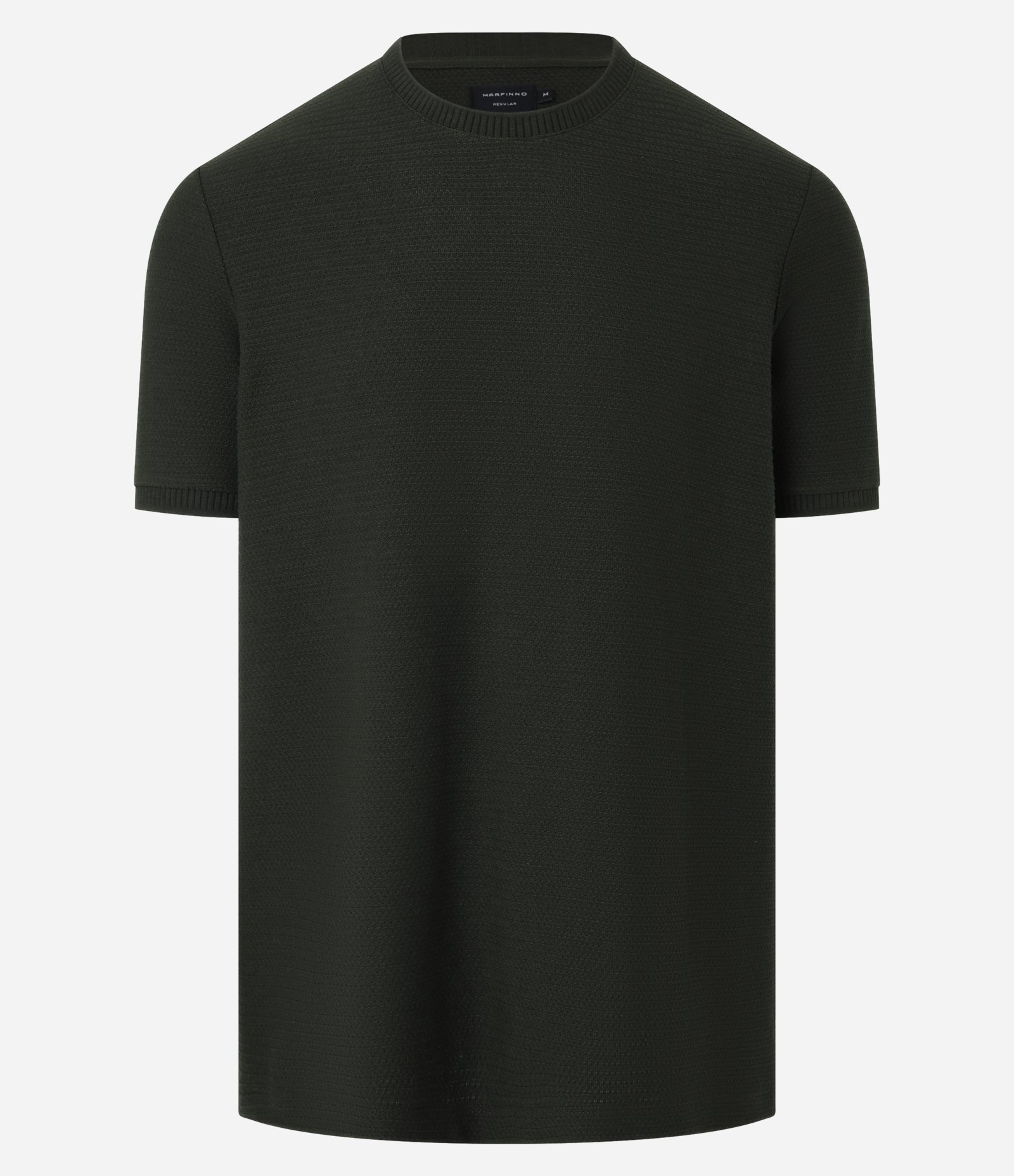 Camiseta Regular Básica com Textura 1