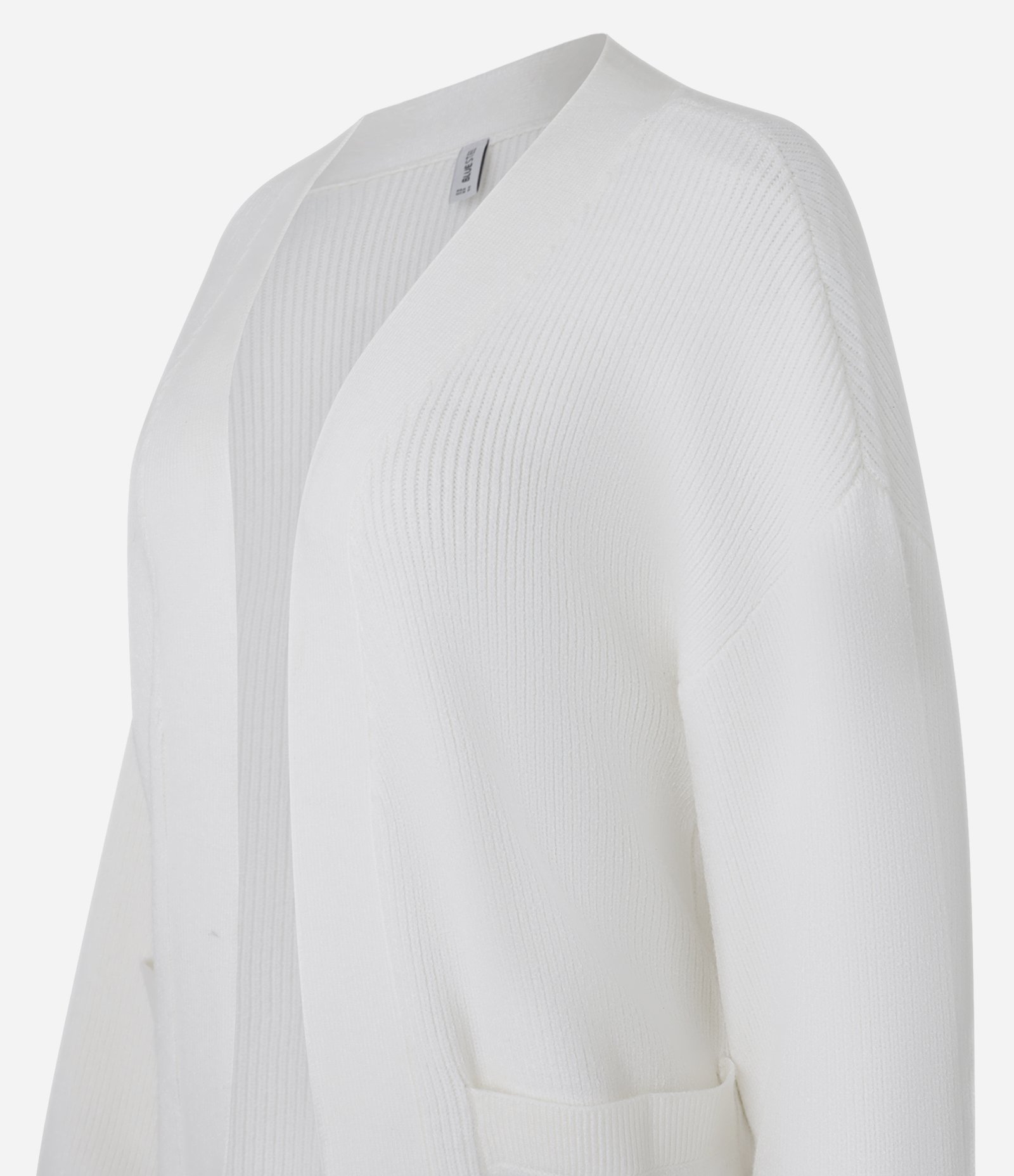 Cardigan Alongado em Tricô com Bolsos e Manga Bufante 2