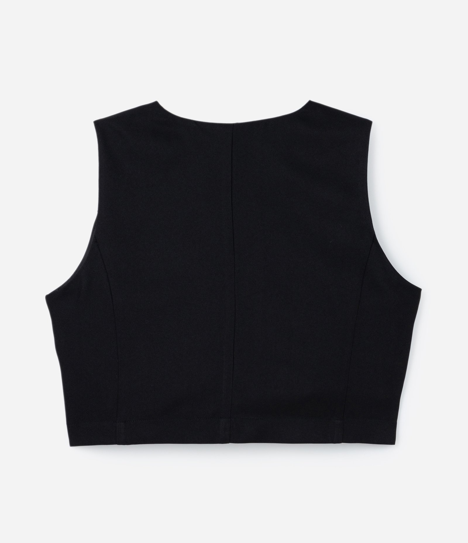 Colete em Crepe com Decote V Curve & Plus Size Preto 5