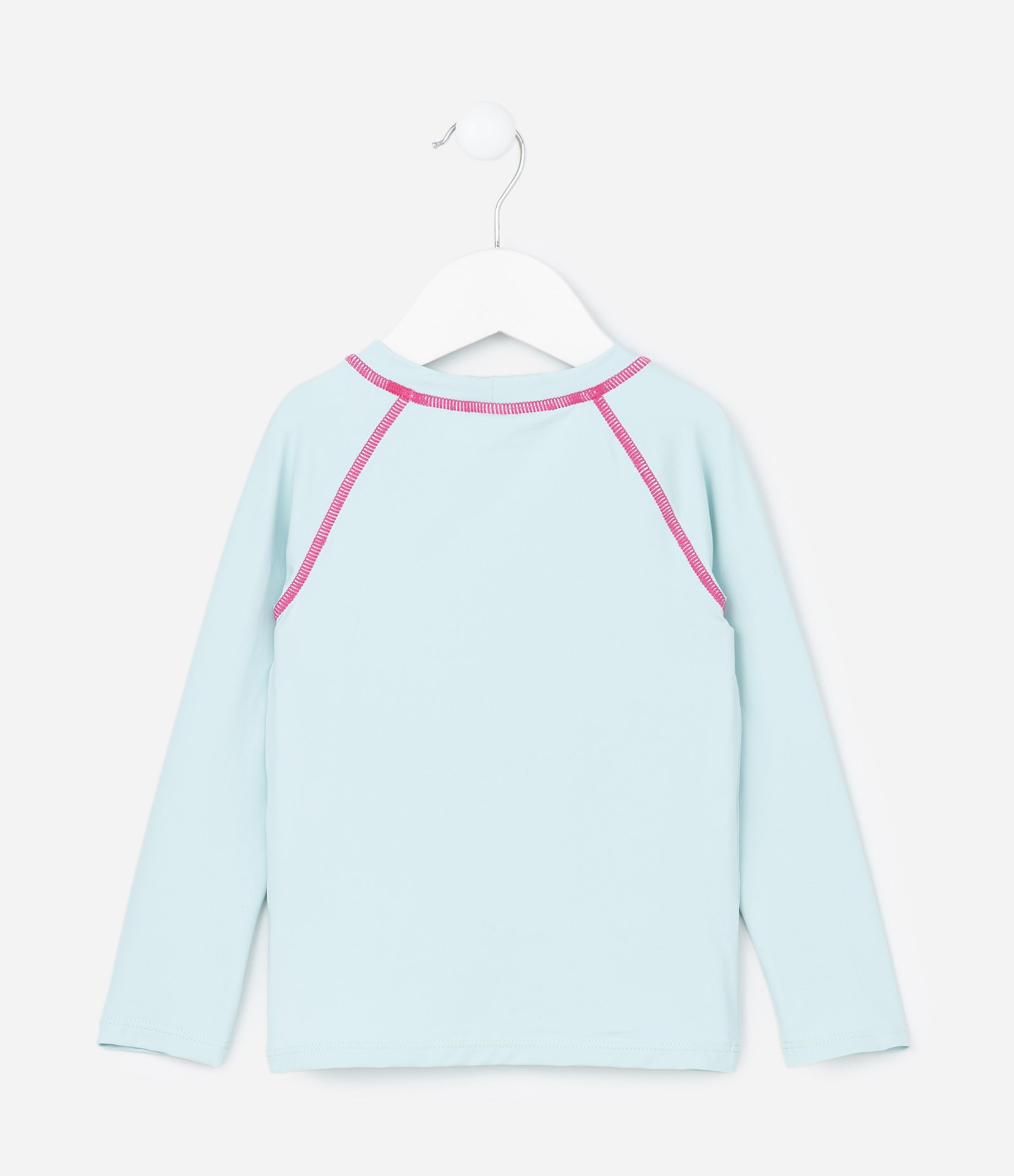 Conjunto Infantil com Proteção UV e Estampa Corações - Tam 1 a 4 Anos Azul/Rosa 3