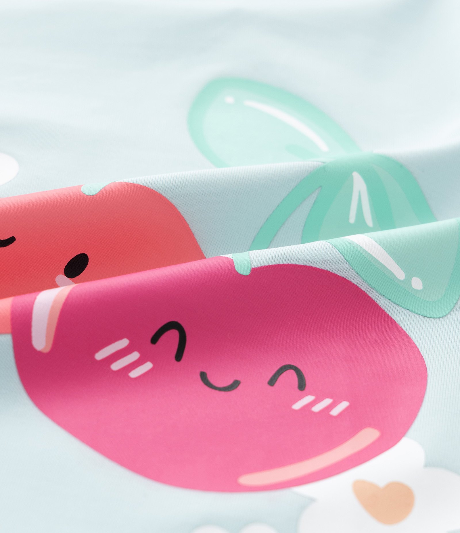 Conjunto Infantil com Proteção UV e Estampa Corações - Tam 1 a 4 Anos Azul/Rosa 4