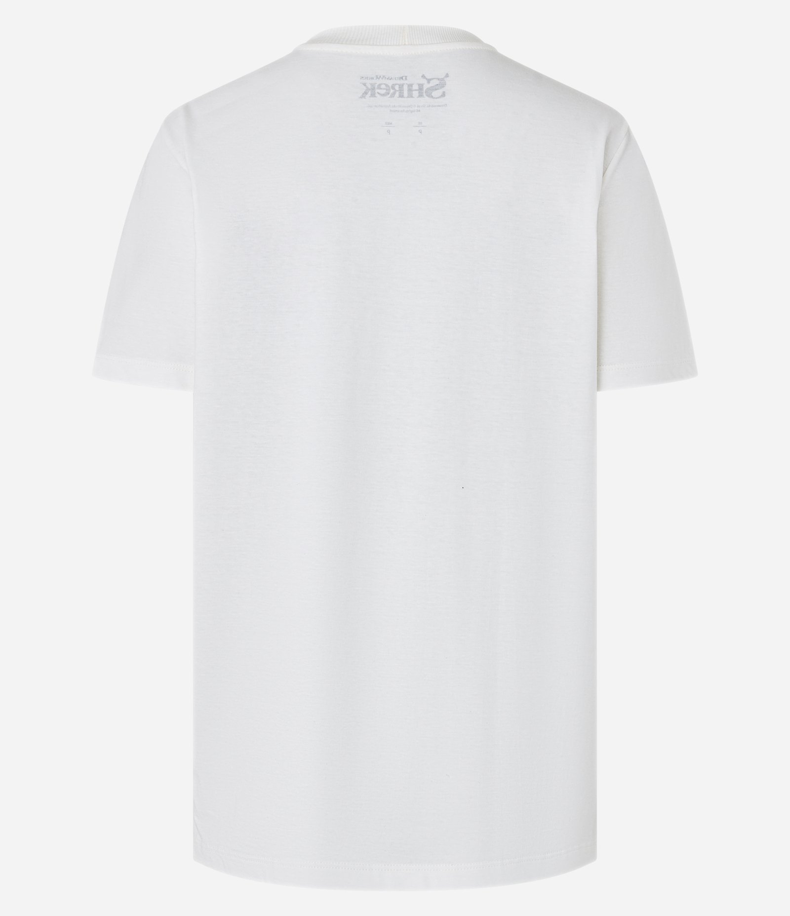 Camiseta Alongada em Algodão com Estampa Shrek Far Far Away Branco 5