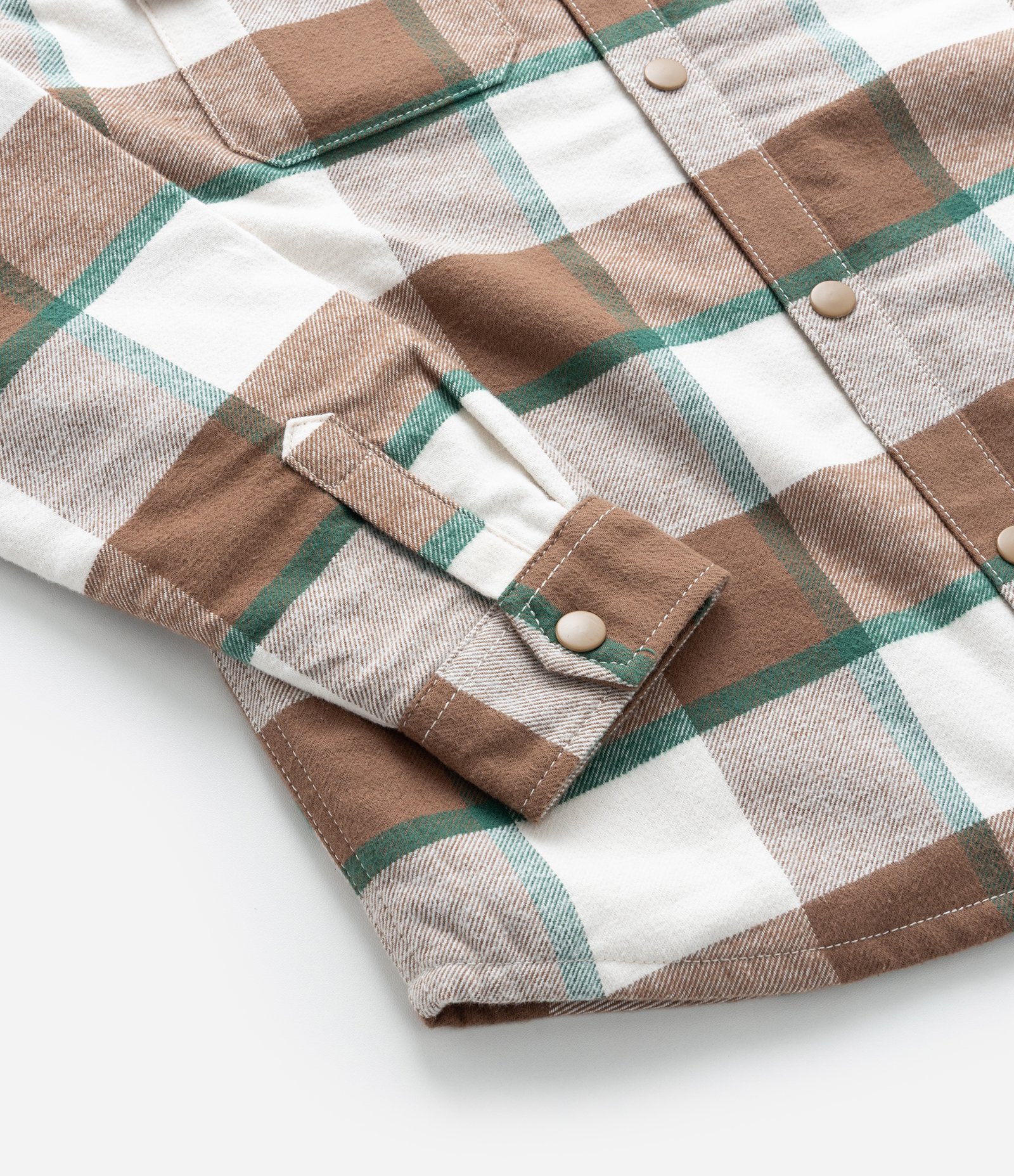 Camisa Infantil Xadrez com Forro em Sherpa - Tam 5 a 14 Anos Marrom 5