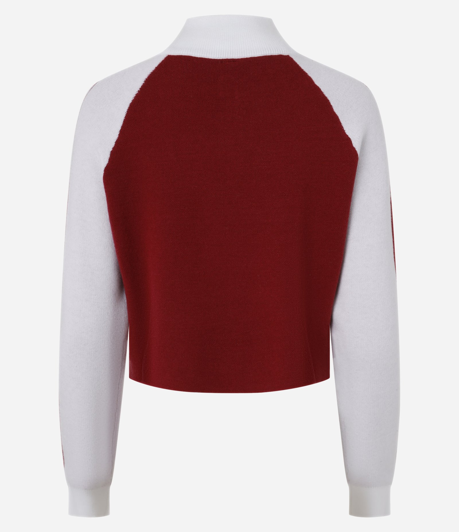 Suéter em Tricô com Zíper com Estampa London Branco/Vermelho 6