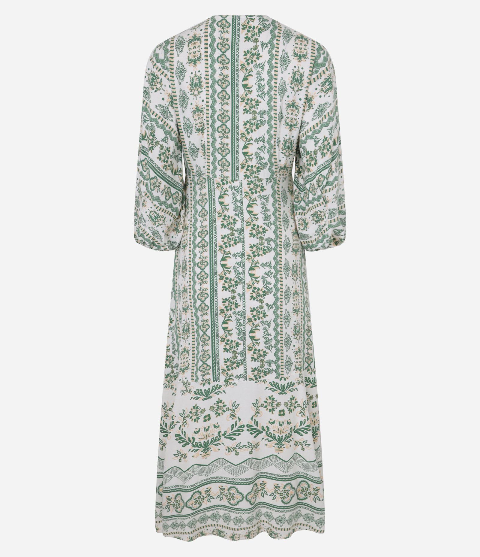 Vestido New Midi em Viscose com Estampa Floral Verde 3