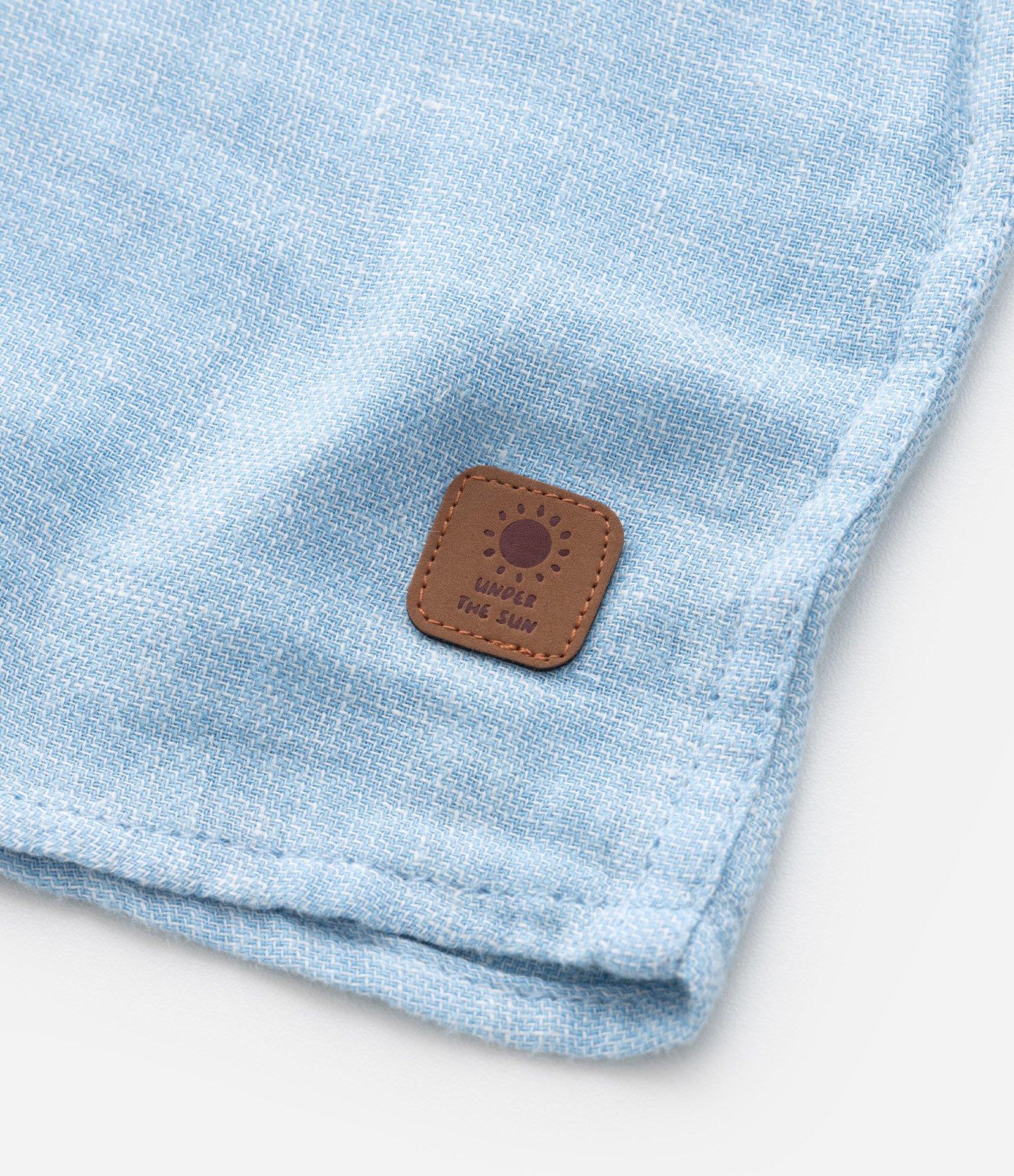 Camisa Infantil em Viscolinho com Bolsinho - Tam 1 a 4 Anos Azul 6