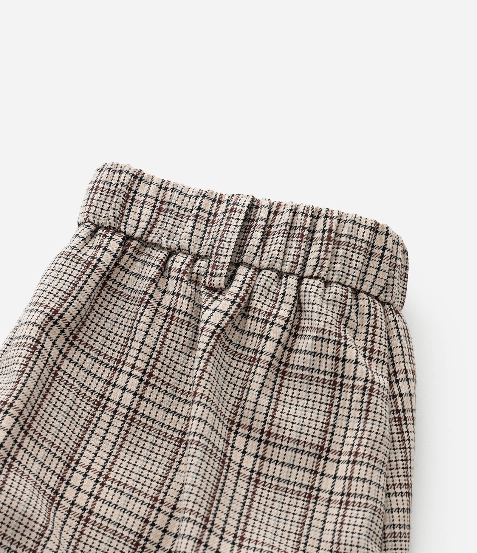 Calça Infantil com Bolsos Cargo e Estampa Xadrez - Tam 5 a 14 Anos Bege 5