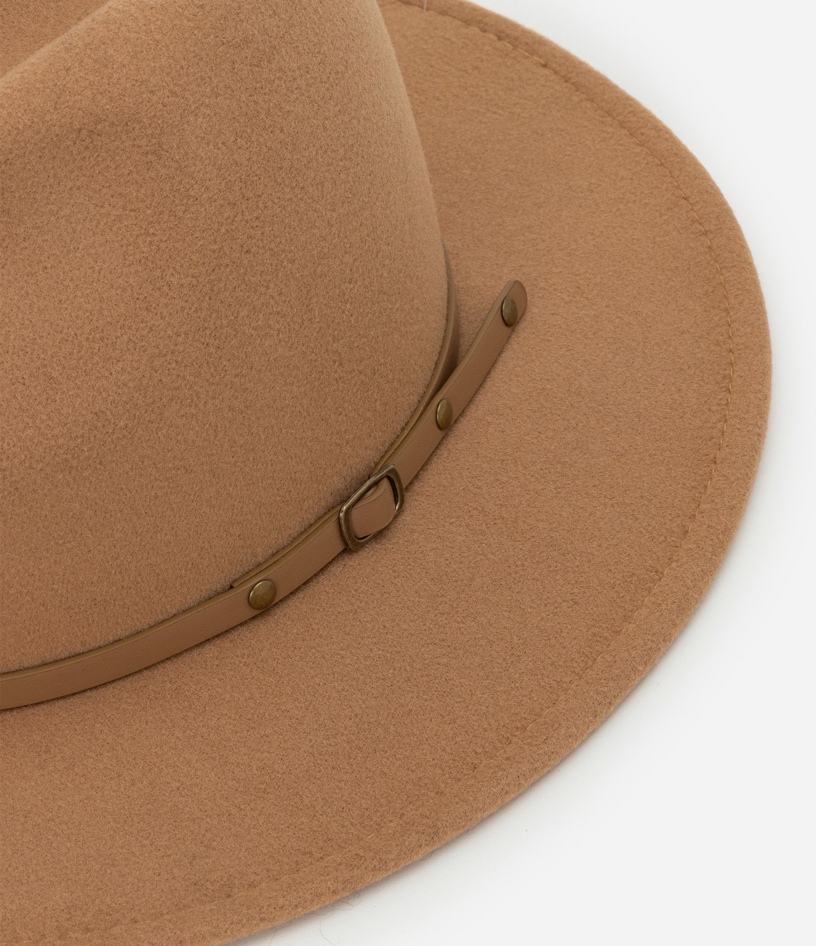 Chapéu Cowboy de Camurça com Detalhe de Fivela Marrom 2